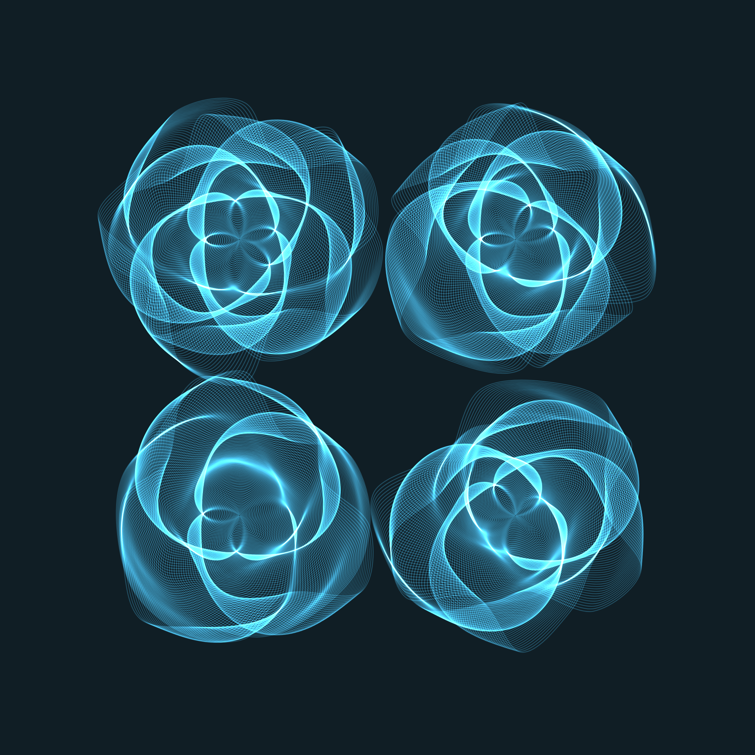 Art Blocks - Art Blocks v2 - Flowers #206 - NFT # 116000206