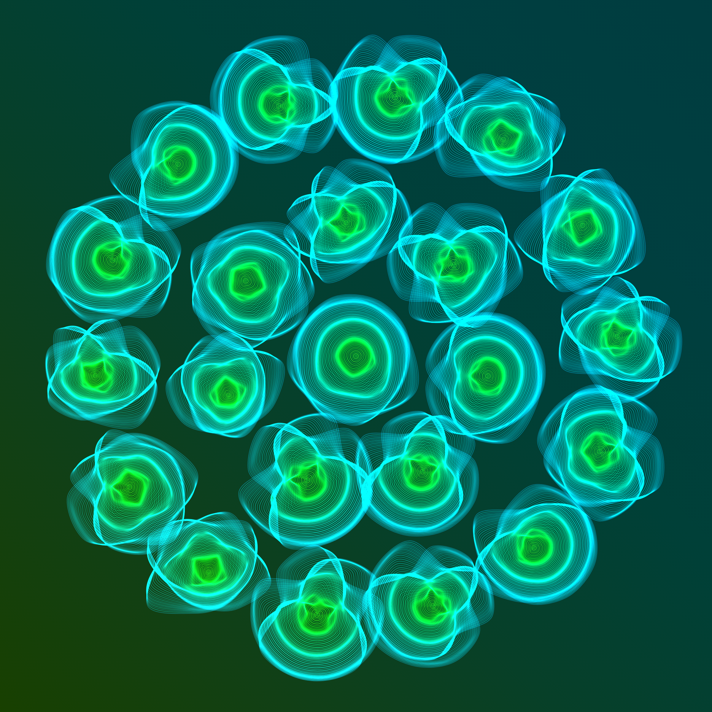 Art Blocks - Art Blocks v2 - Flowers #282 - NFT # 116000282