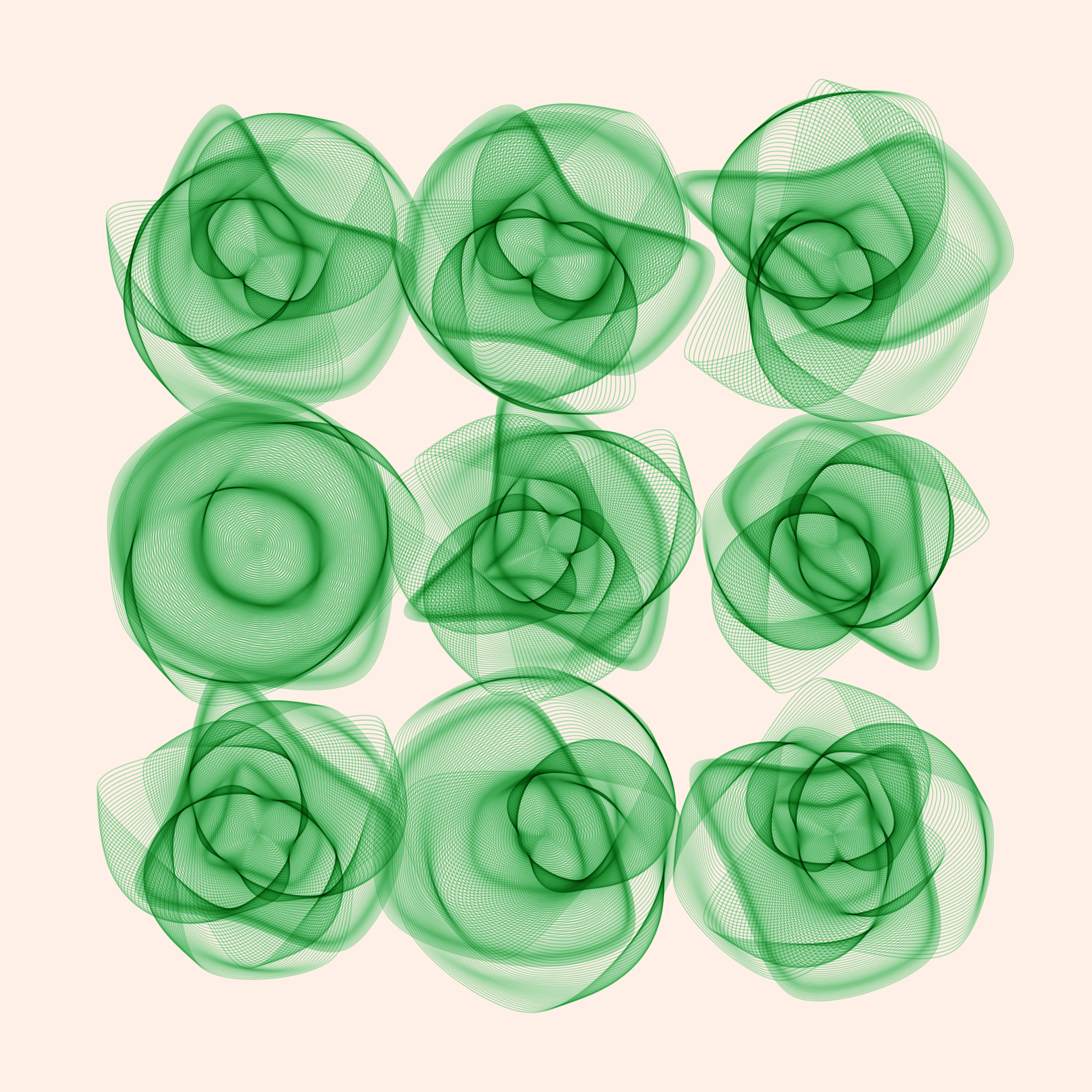 Art Blocks - Art Blocks v2 - Flowers #338 - NFT # 116000338