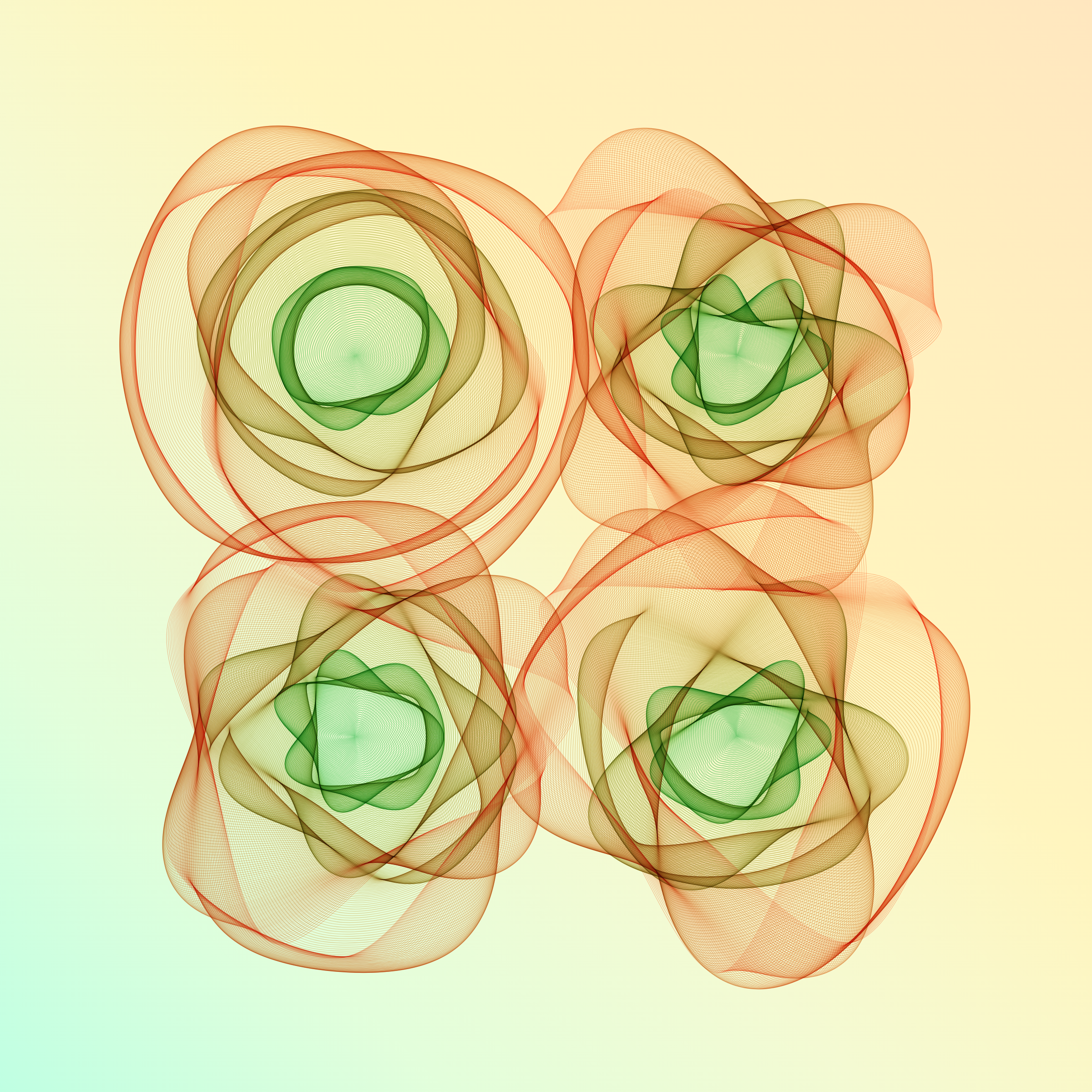 Art Blocks - Art Blocks v2 - Flowers #392 - NFT # 116000392