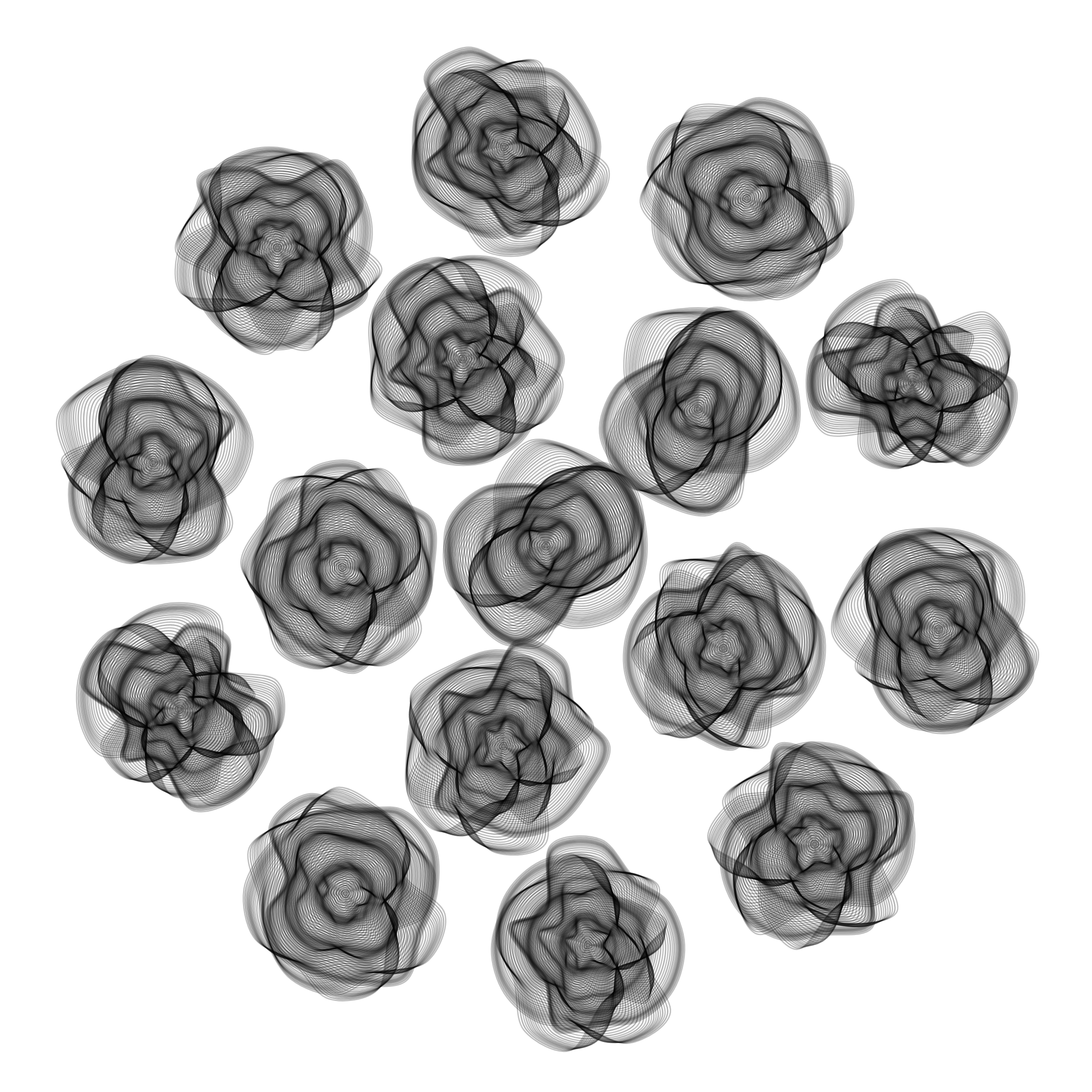 Art Blocks - Art Blocks v2 - Flowers #418 - NFT # 116000418