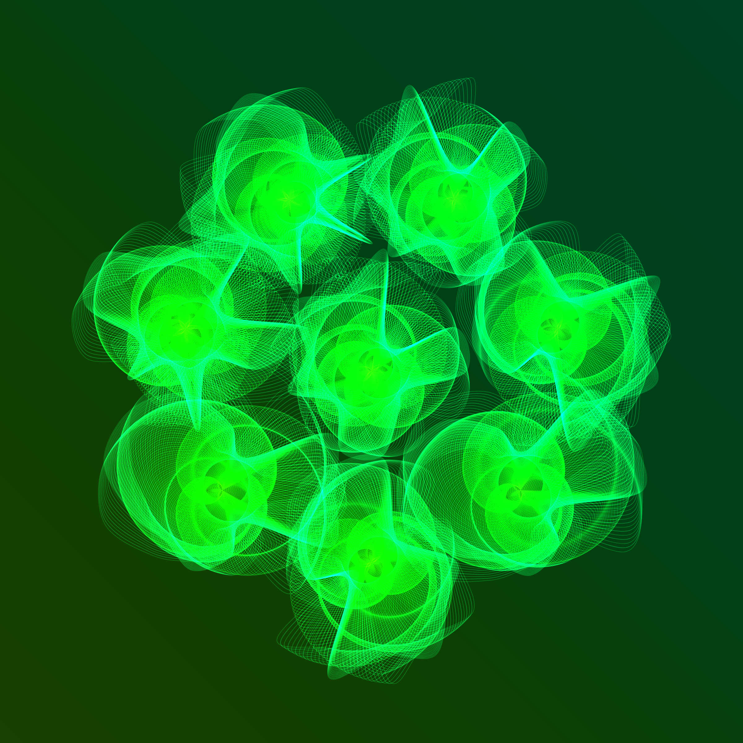 Art Blocks - Art Blocks v2 - Flowers #422 - NFT # 116000422