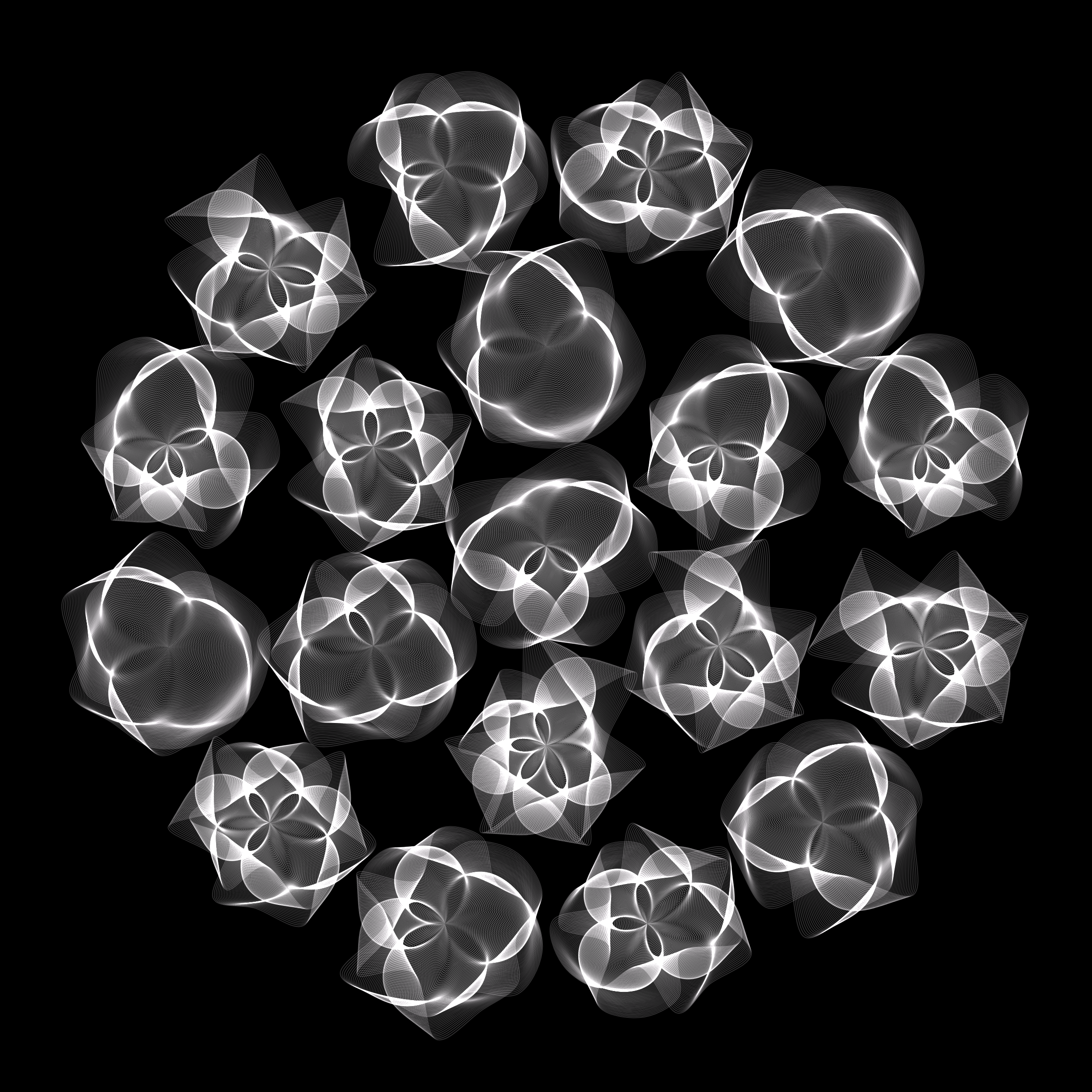 Art Blocks - Art Blocks v2 - Flowers #442 - NFT # 116000442