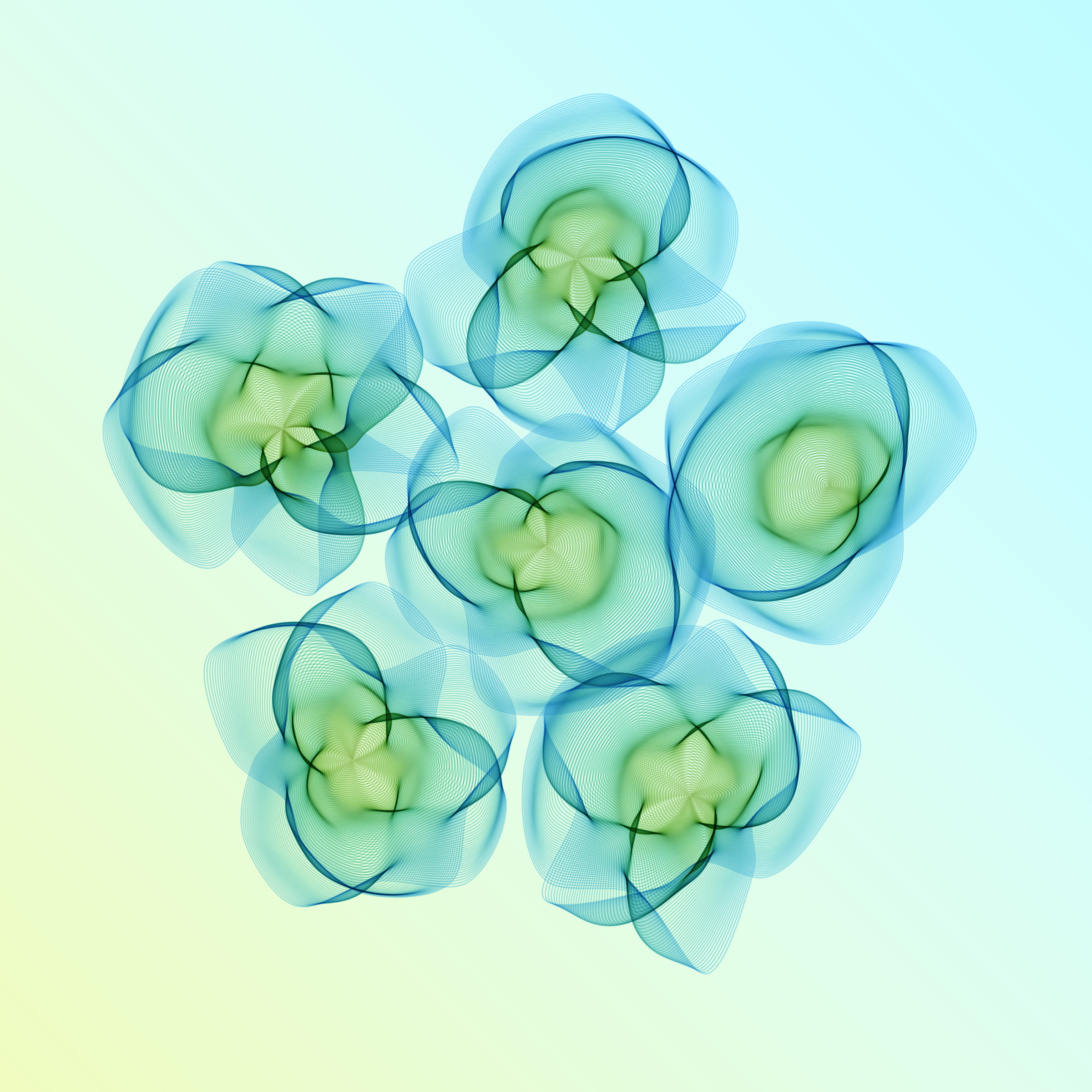 Art Blocks - Art Blocks v2 - Flowers #490 - NFT # 116000490