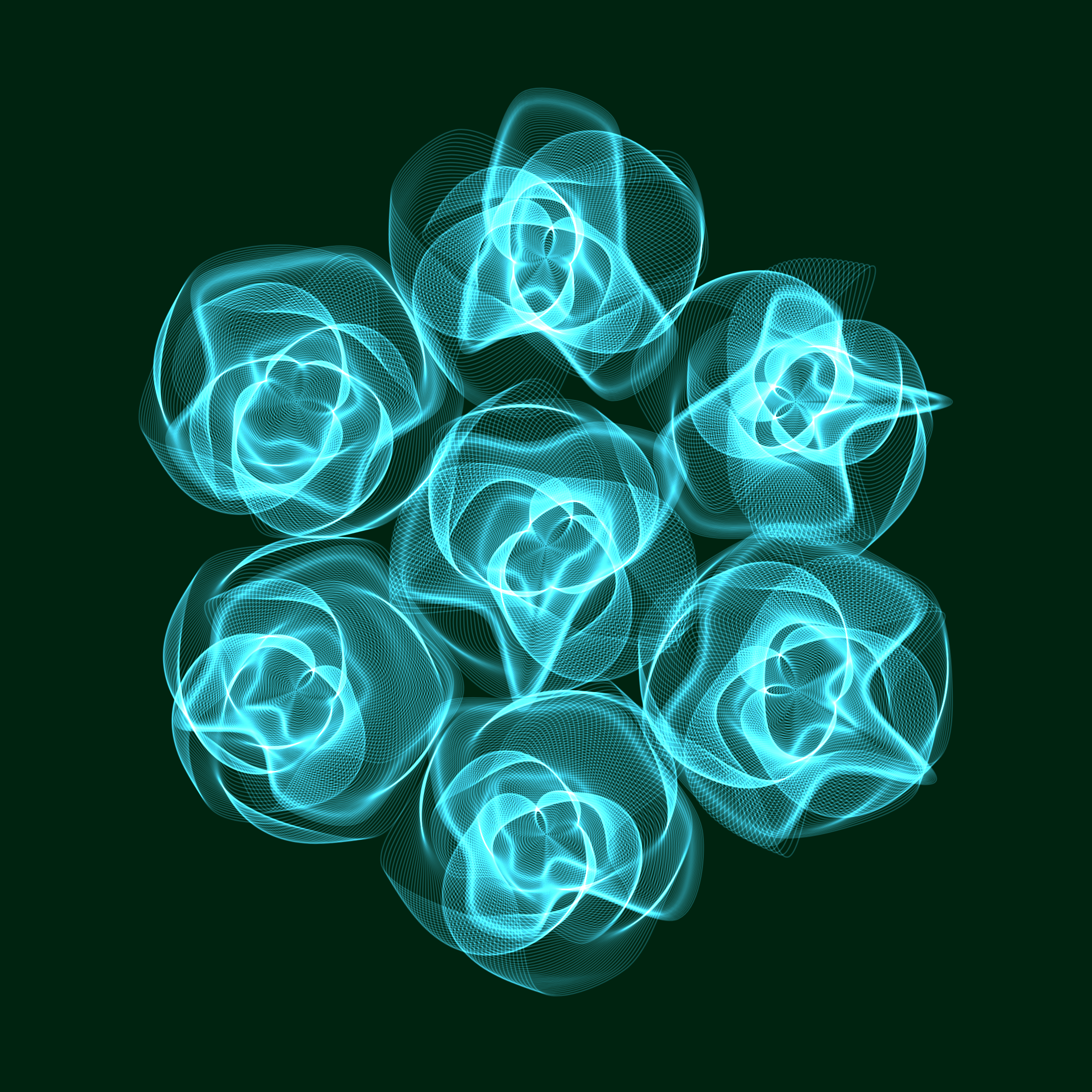 Art Blocks - Art Blocks v2 - Flowers #505 - NFT # 116000505