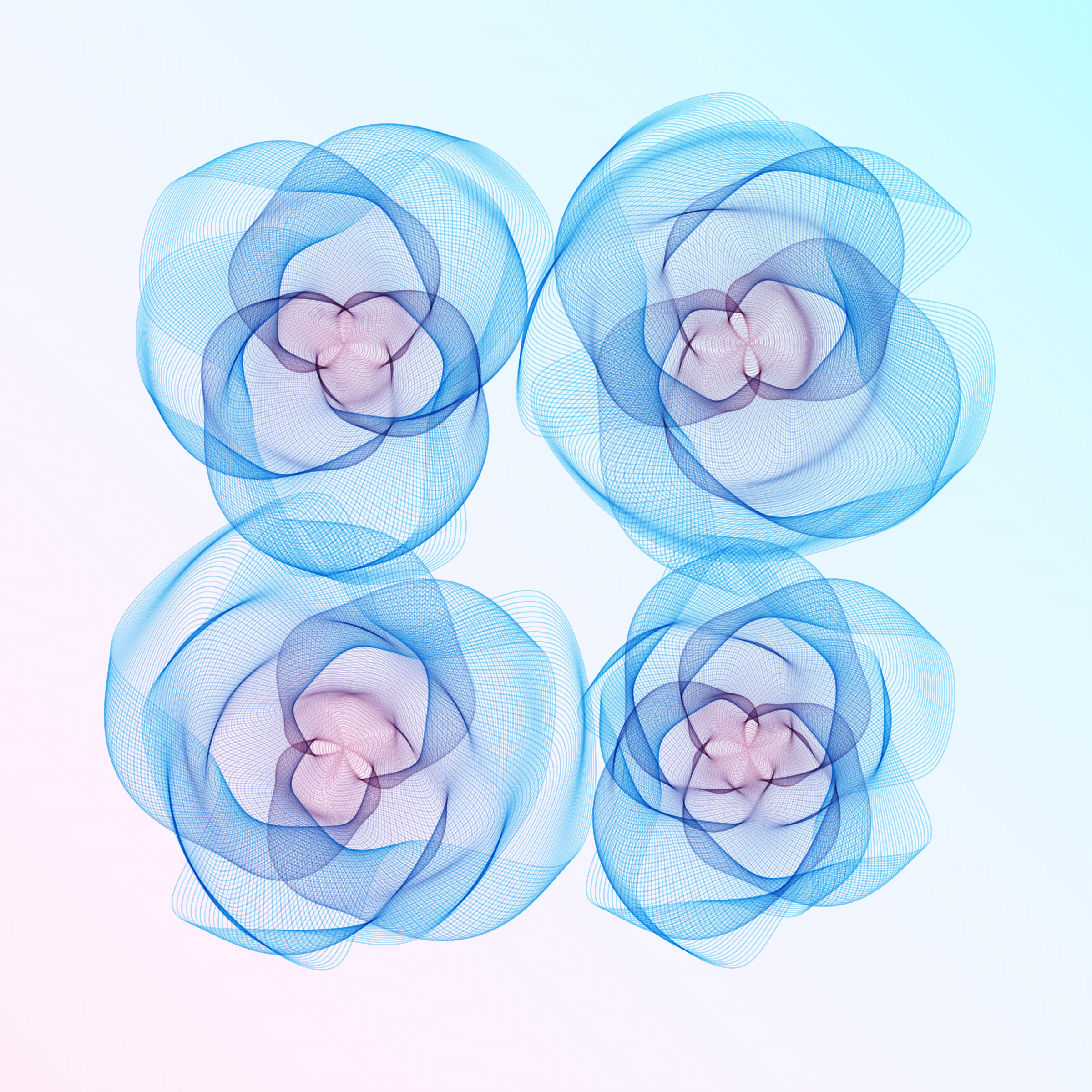 Art Blocks - Art Blocks v2 - Flowers #515 - NFT # 116000515