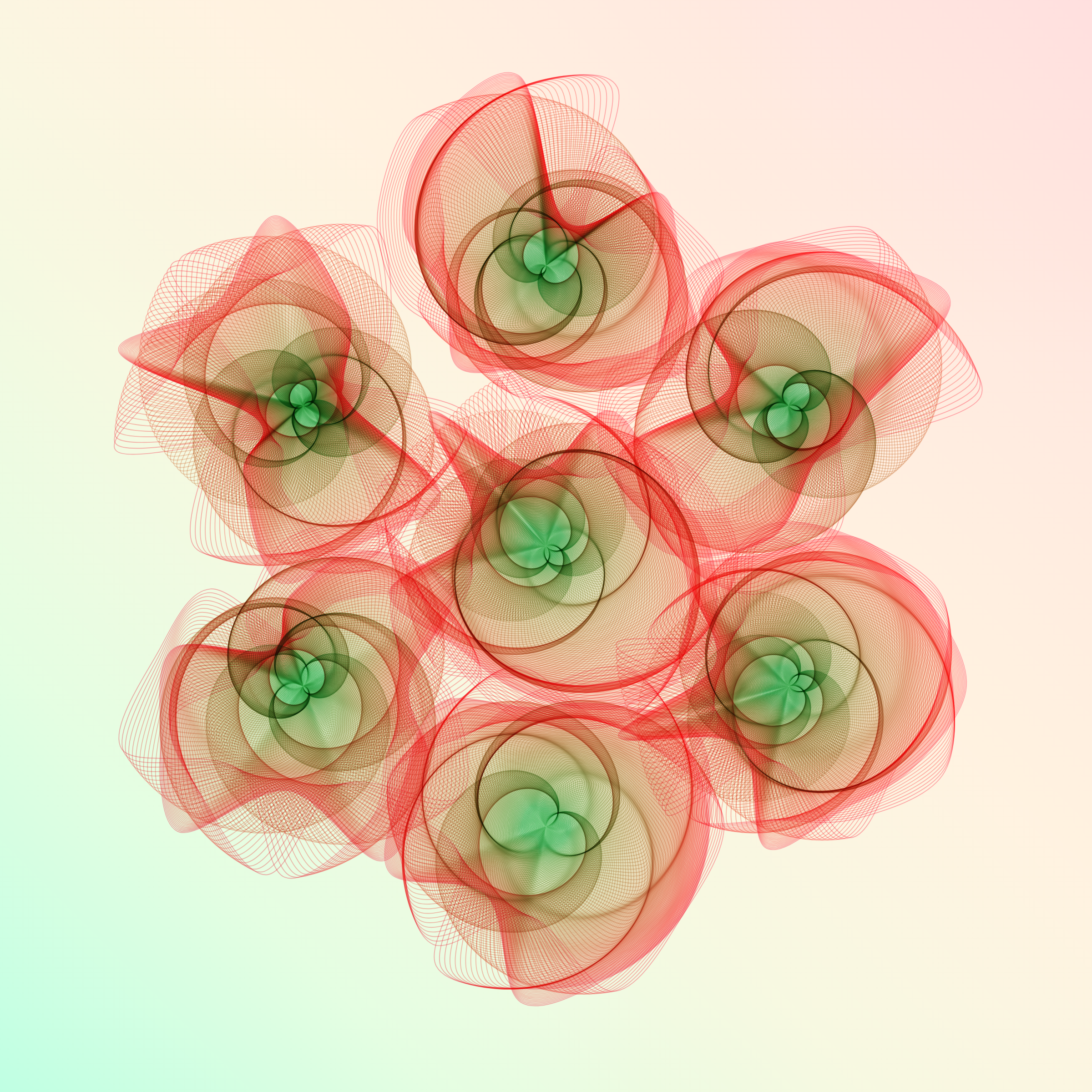 Art Blocks - Art Blocks v2 - Flowers #555 - NFT # 116000555