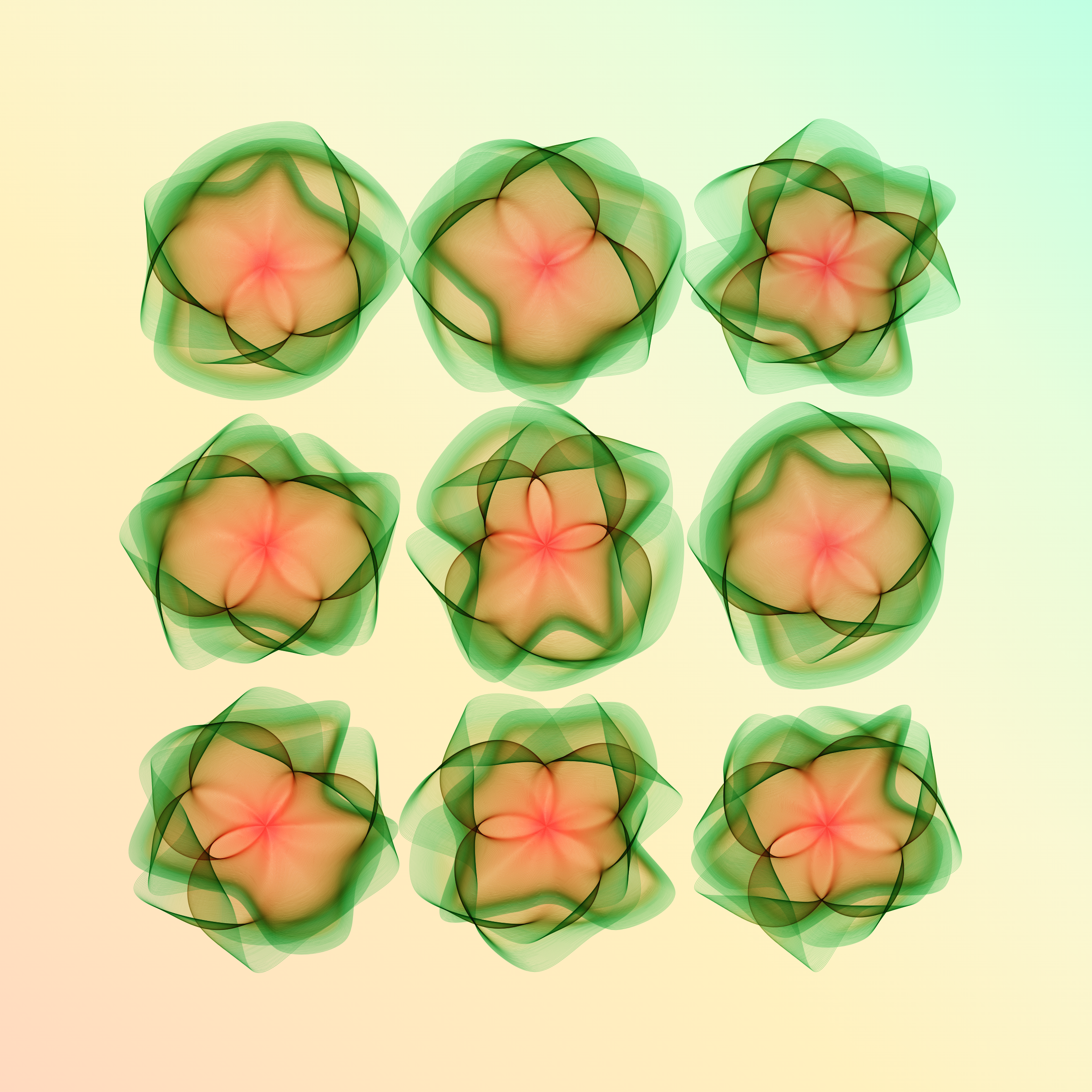 Art Blocks - Art Blocks v2 - Flowers #571 - NFT # 116000571