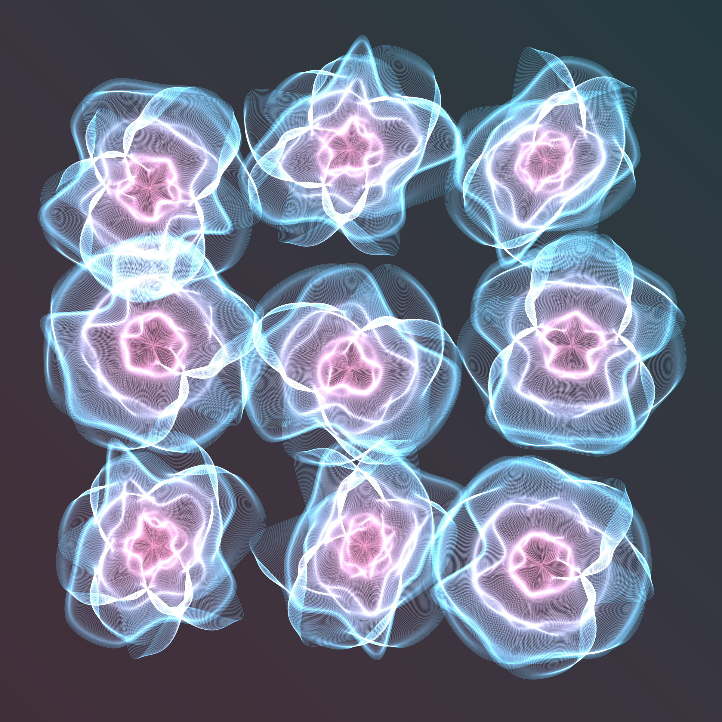 Art Blocks - Art Blocks v2 - Flowers #604 - NFT # 116000604