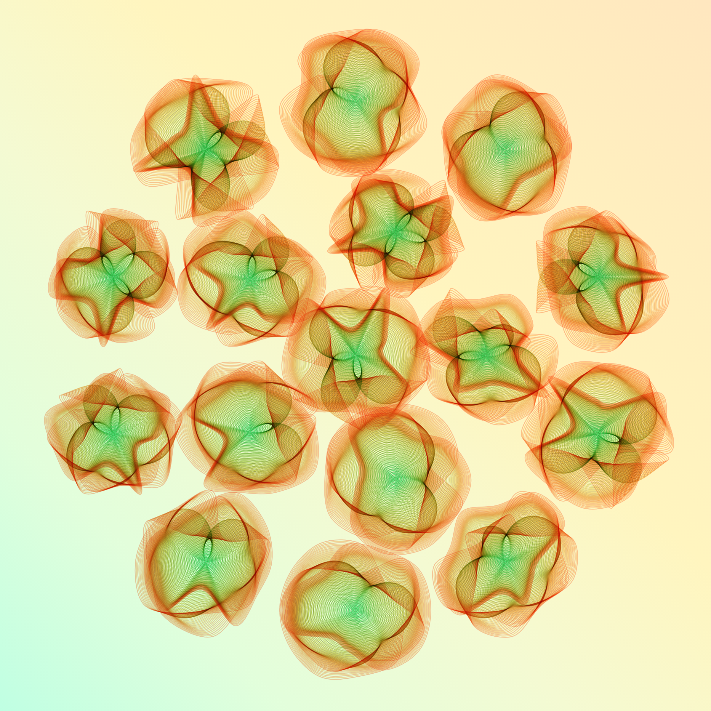 Art Blocks - Art Blocks v2 - Flowers #605 - NFT # 116000605