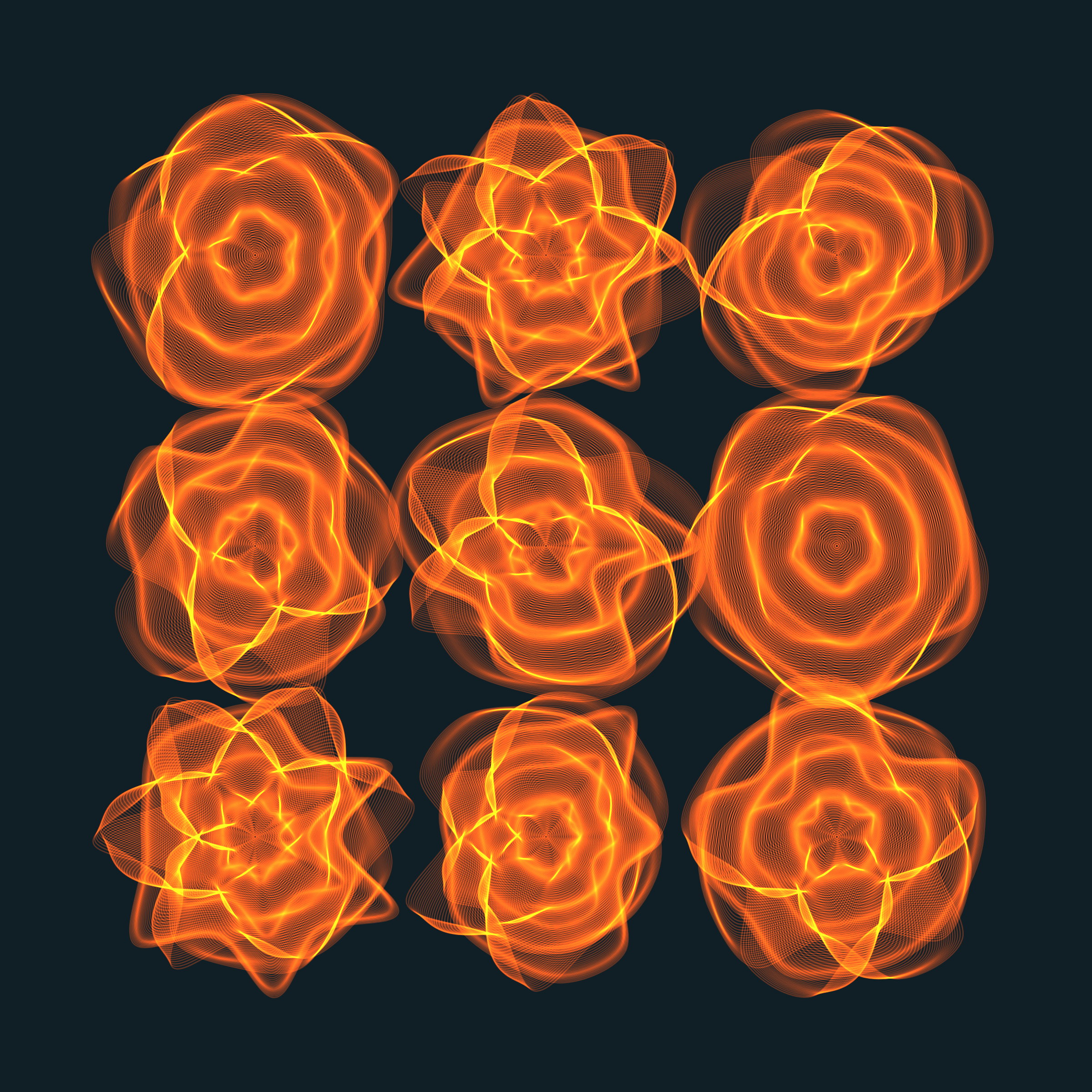 Art Blocks - Art Blocks v2 - Flowers #641 - NFT # 116000641