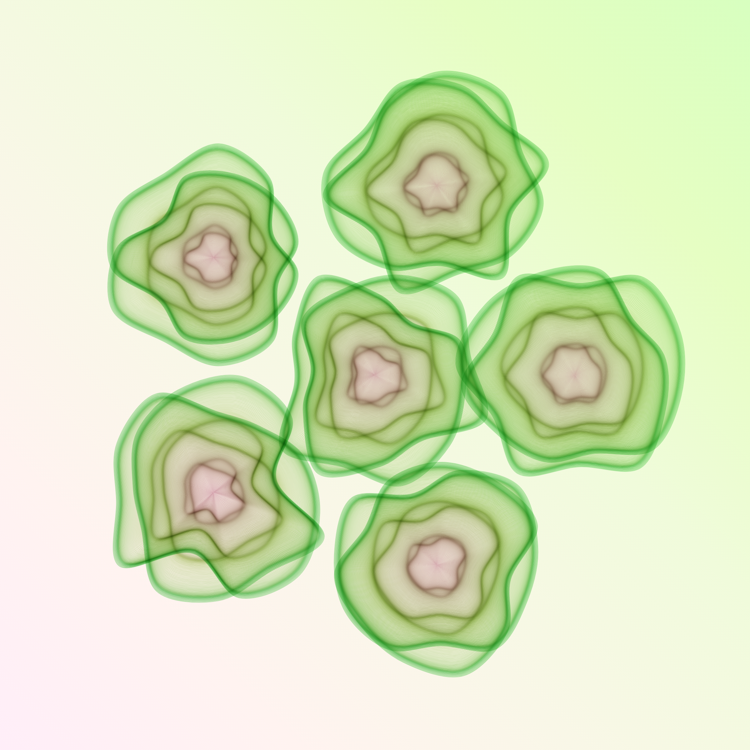 Art Blocks - Art Blocks v2 - Flowers #715 - NFT # 116000715