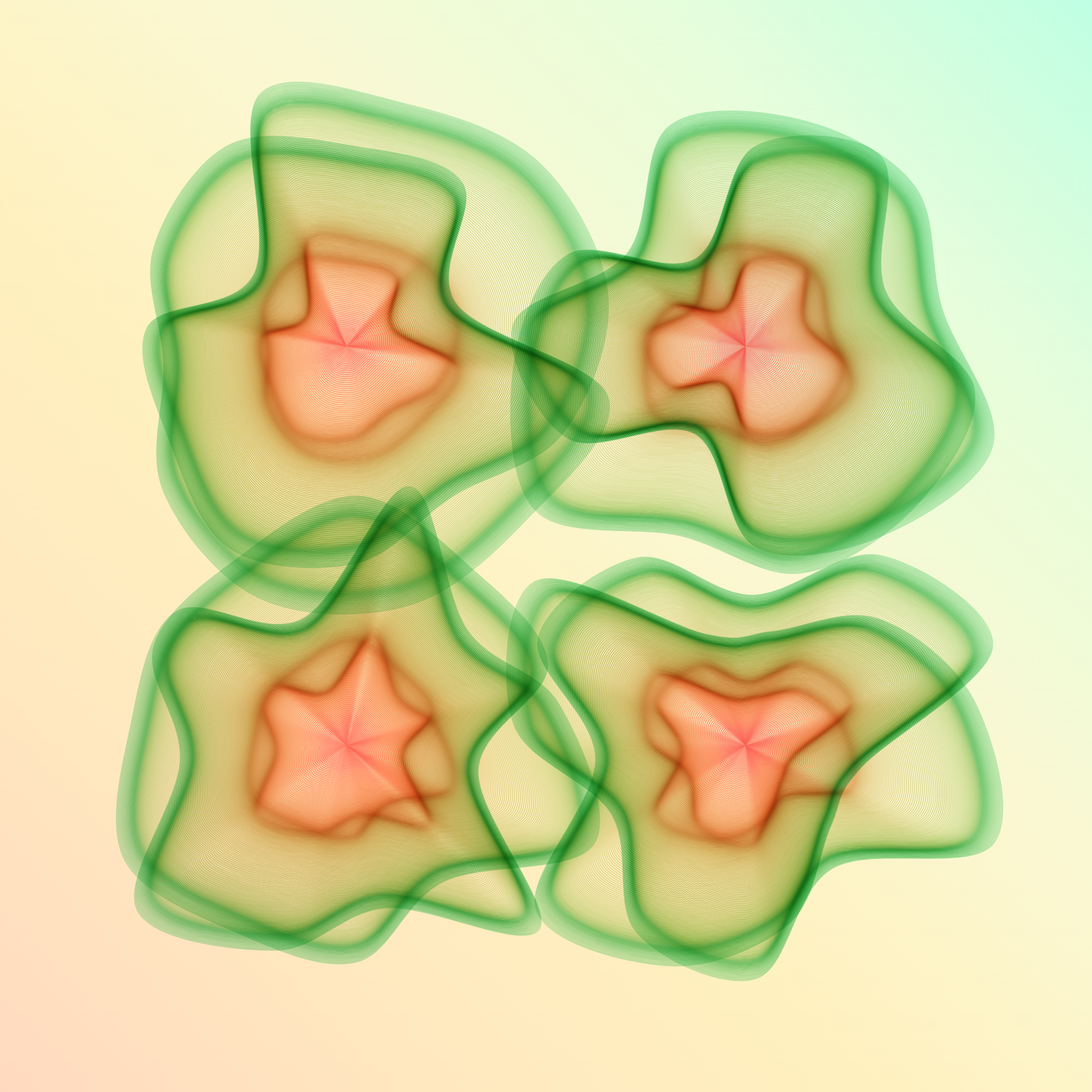 Art Blocks - Art Blocks v2 - Flowers #722 - NFT # 116000722