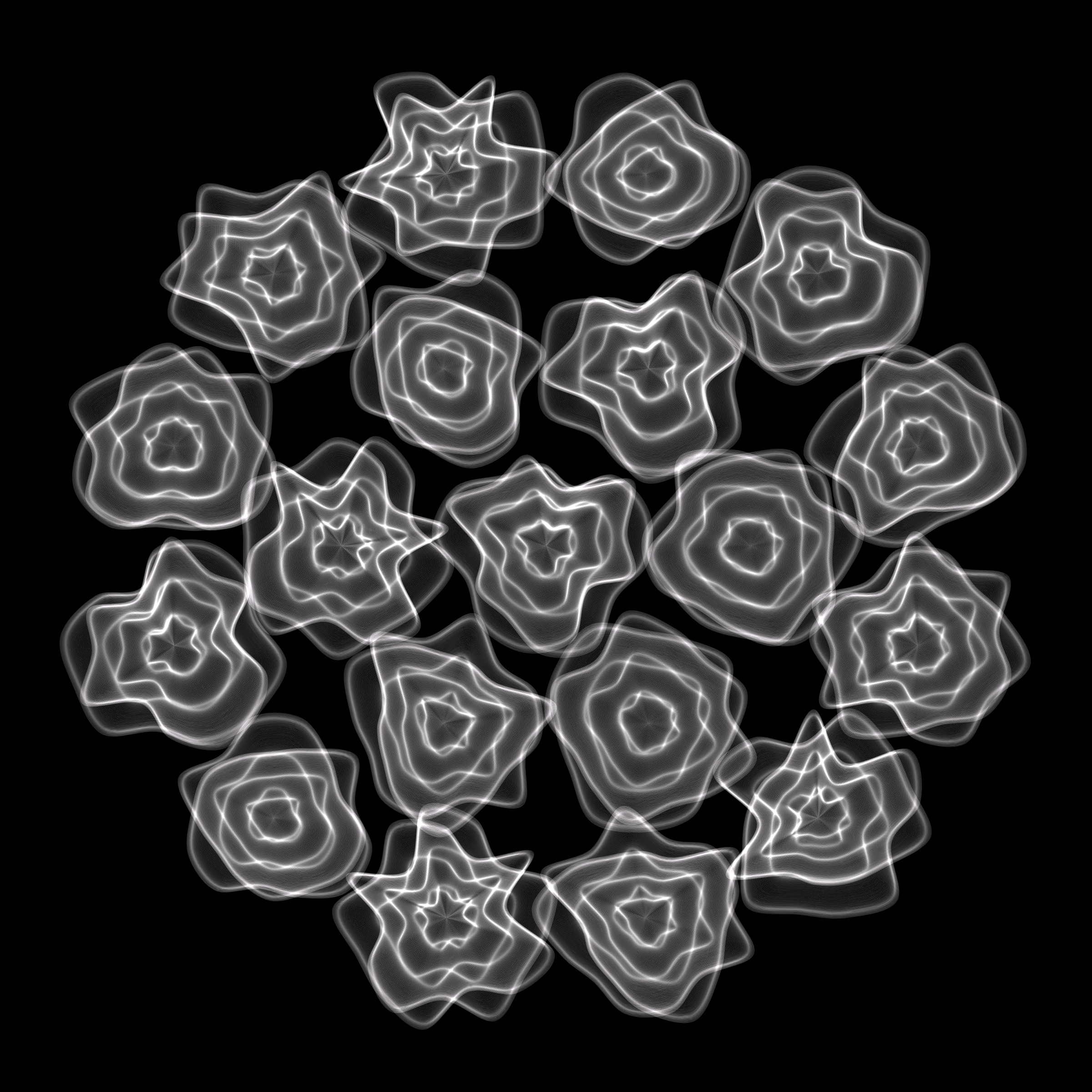 Art Blocks - Art Blocks v2 - Flowers #763 - NFT # 116000763