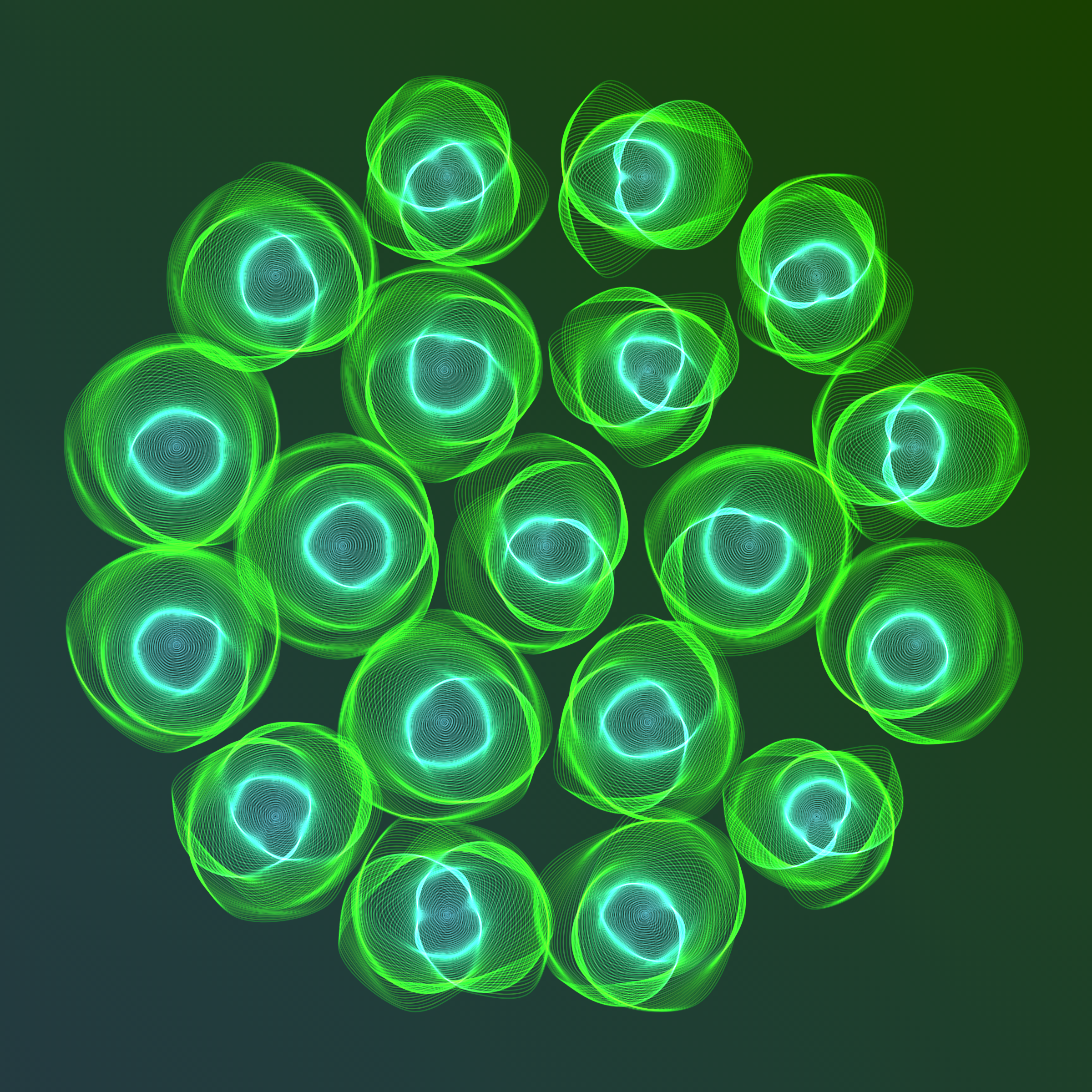 Art Blocks - Art Blocks v2 - Flowers #955 - NFT # 116000955