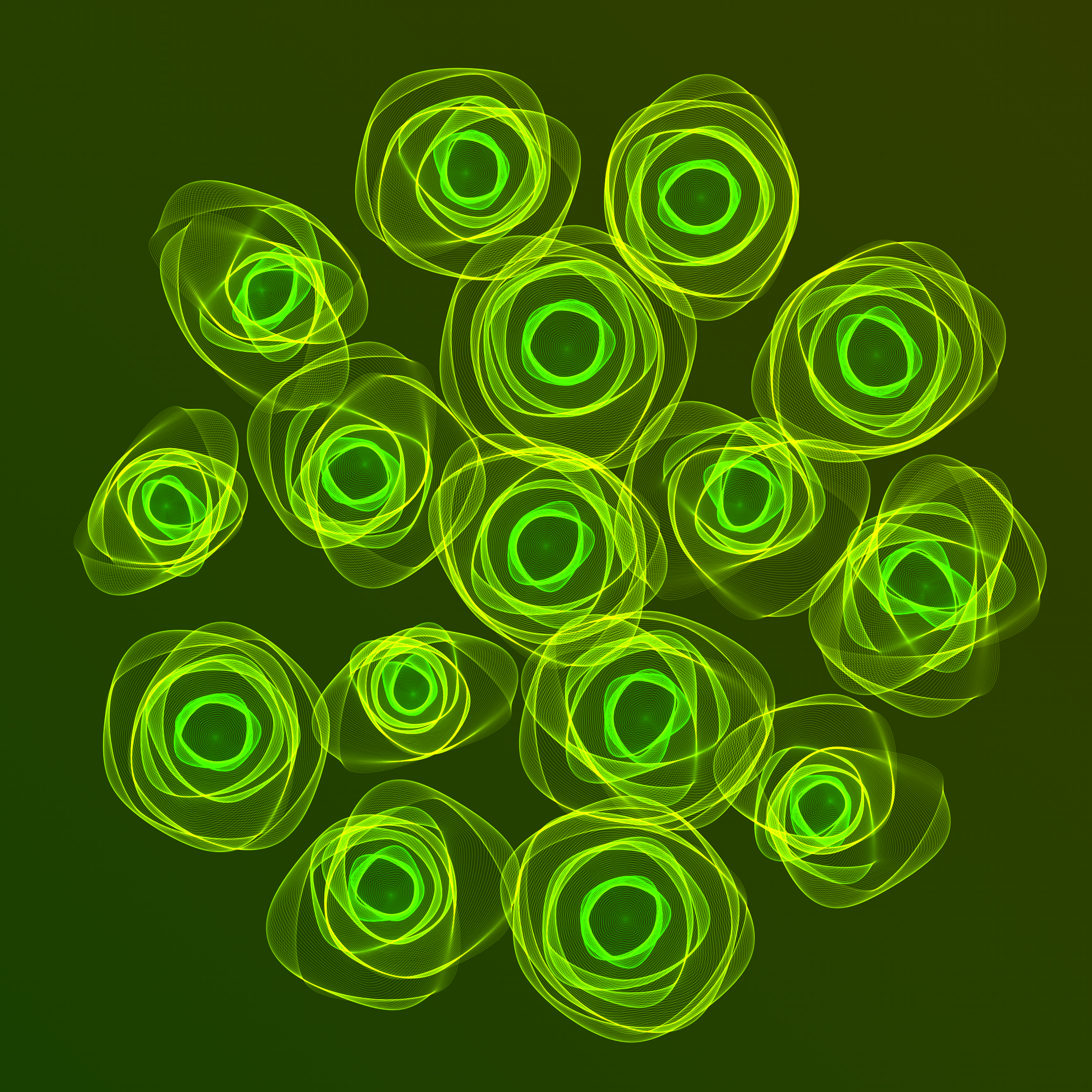 Art Blocks - Art Blocks v2 - Flowers #1009 - NFT # 116001009