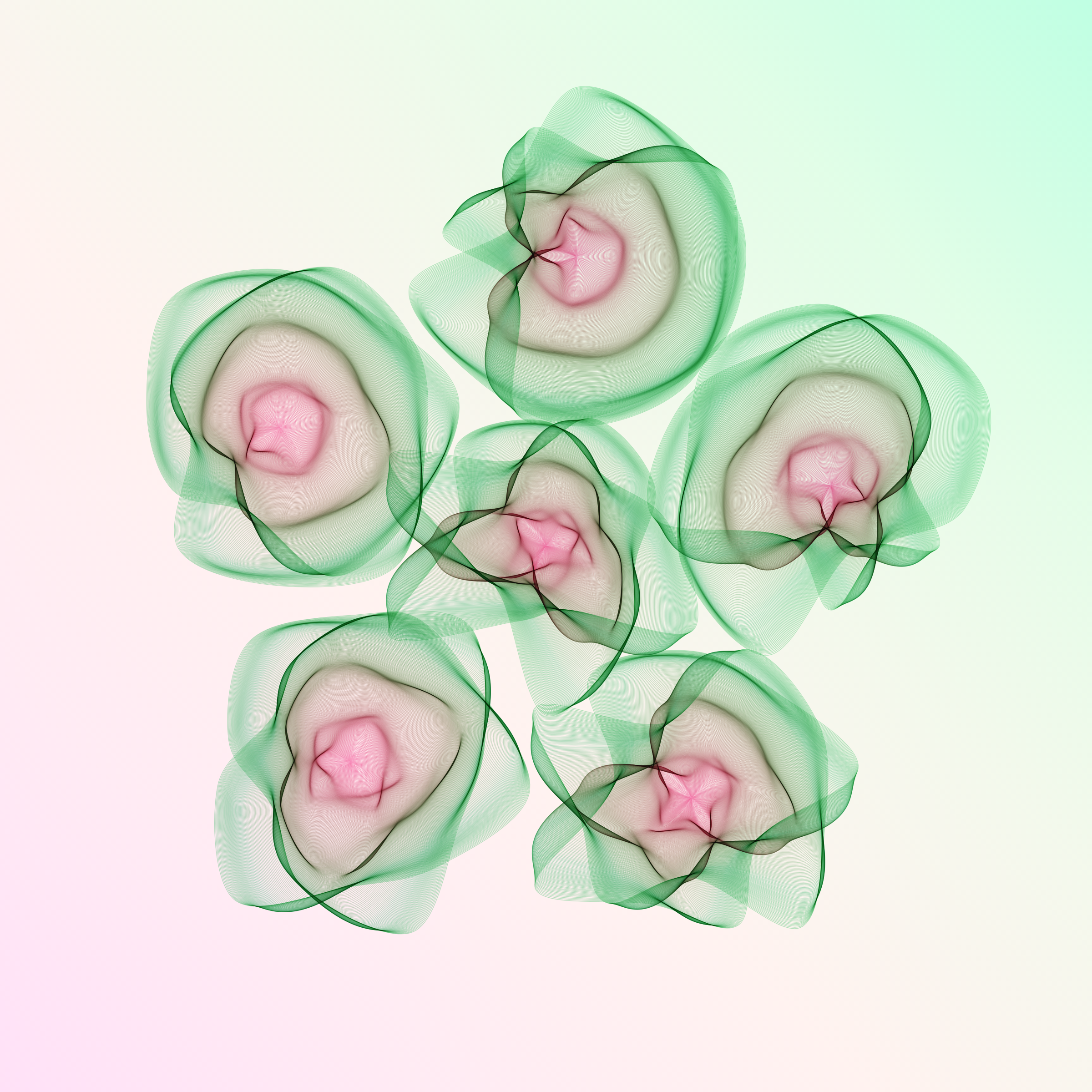 Art Blocks - Art Blocks v2 - Flowers #1020 - NFT # 116001020