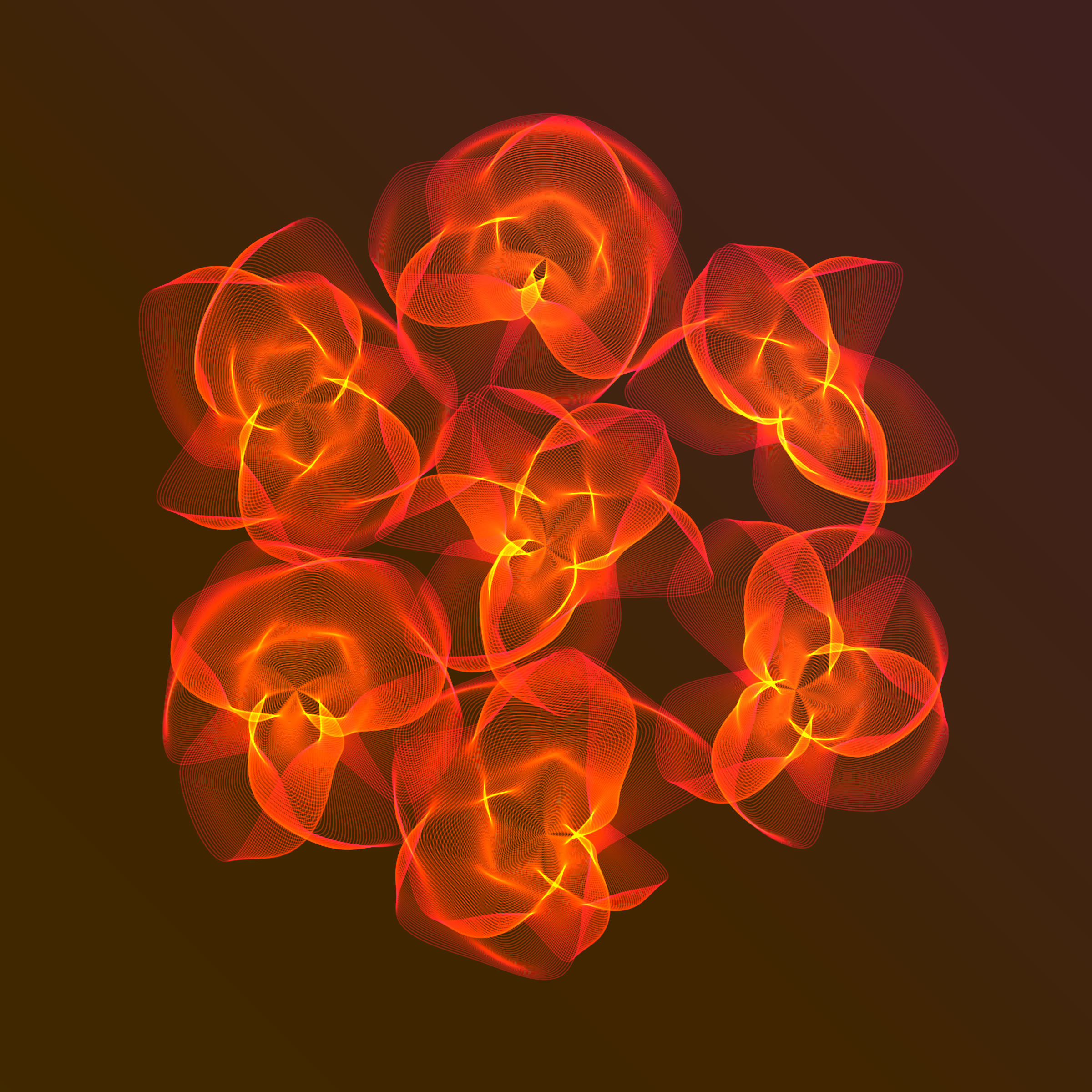 Art Blocks - Art Blocks v2 - Flowers #1041 - NFT # 116001041