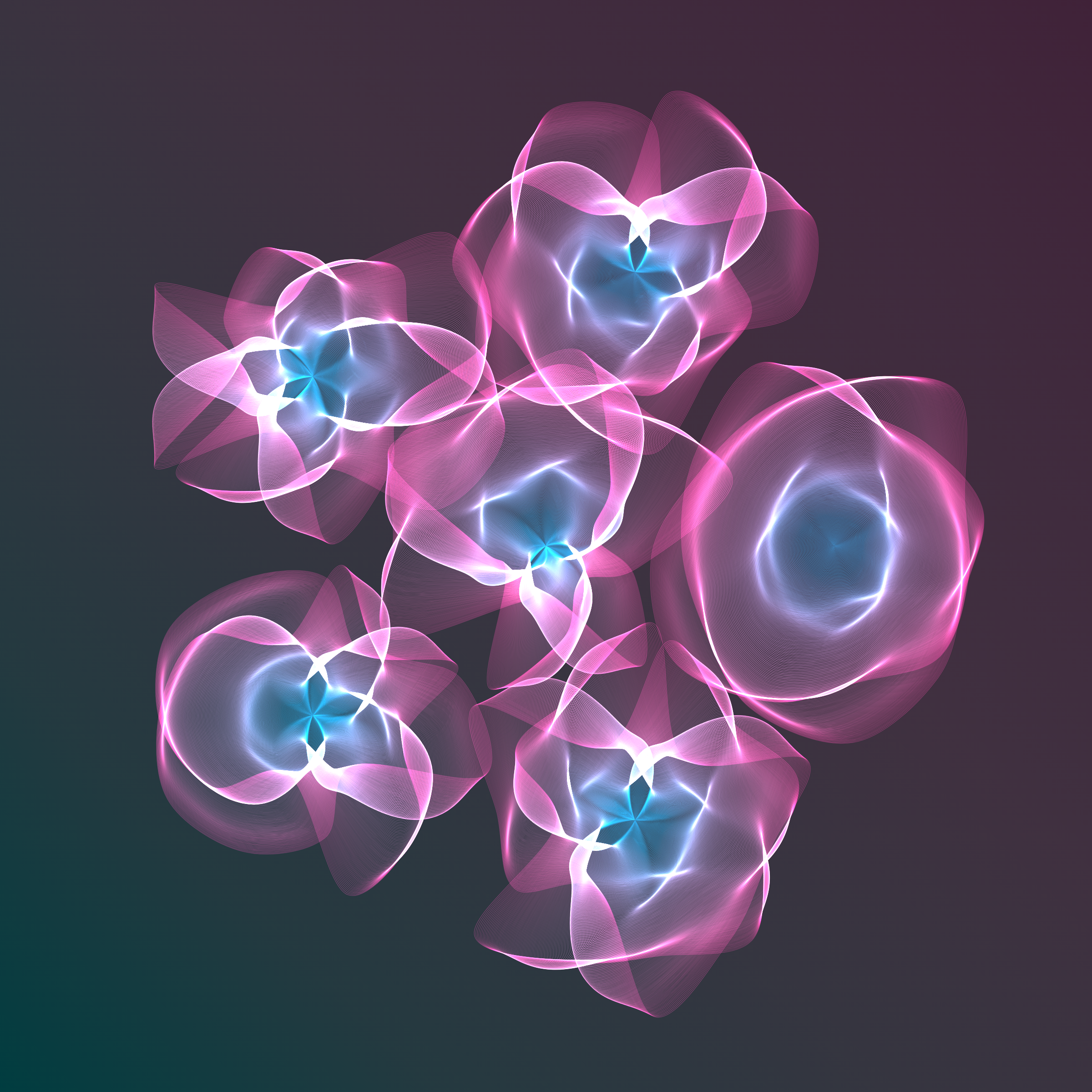 Art Blocks - Art Blocks v2 - Flowers #1045 - NFT # 116001045