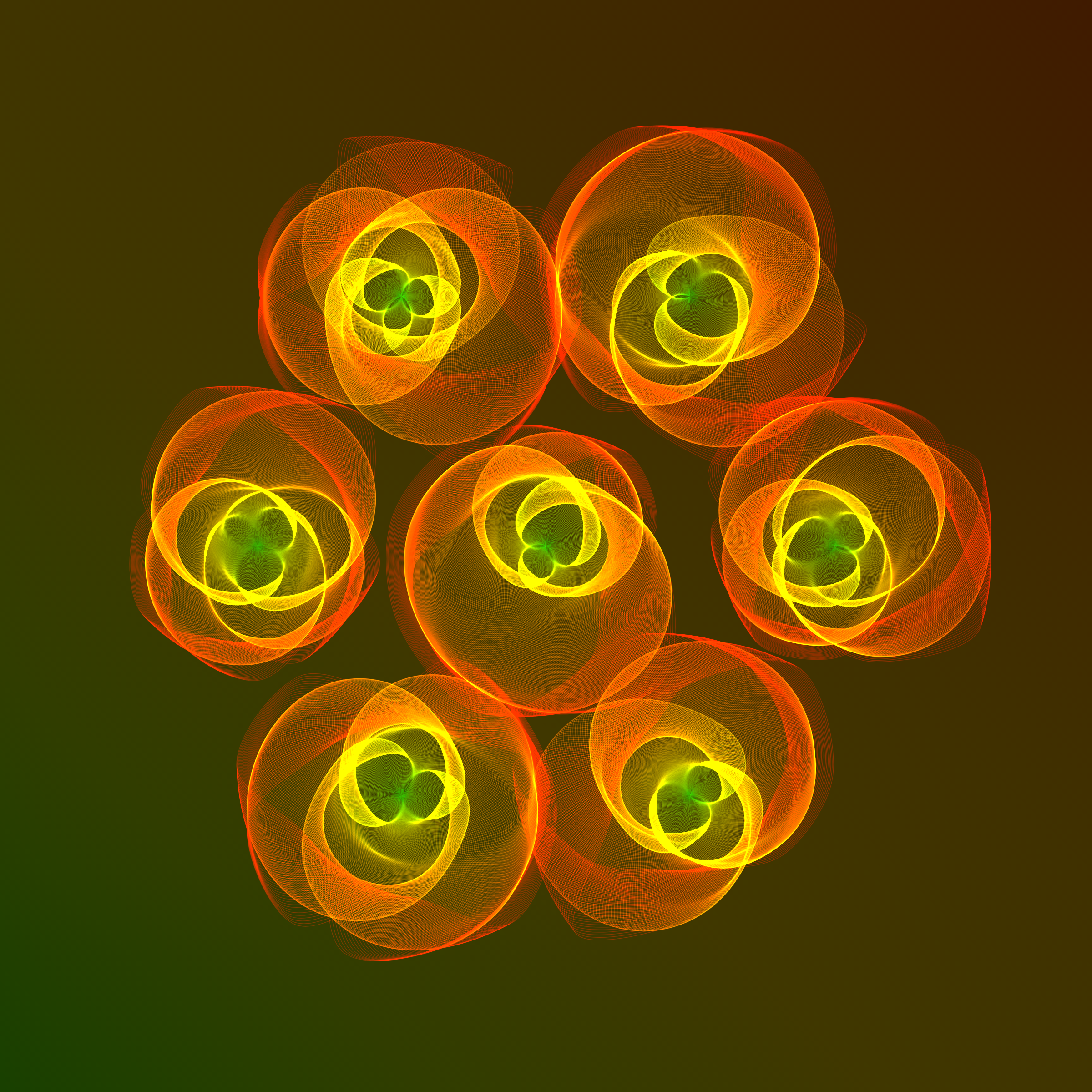 Art Blocks - Art Blocks v2 - Flowers #1104 - NFT # 116001104