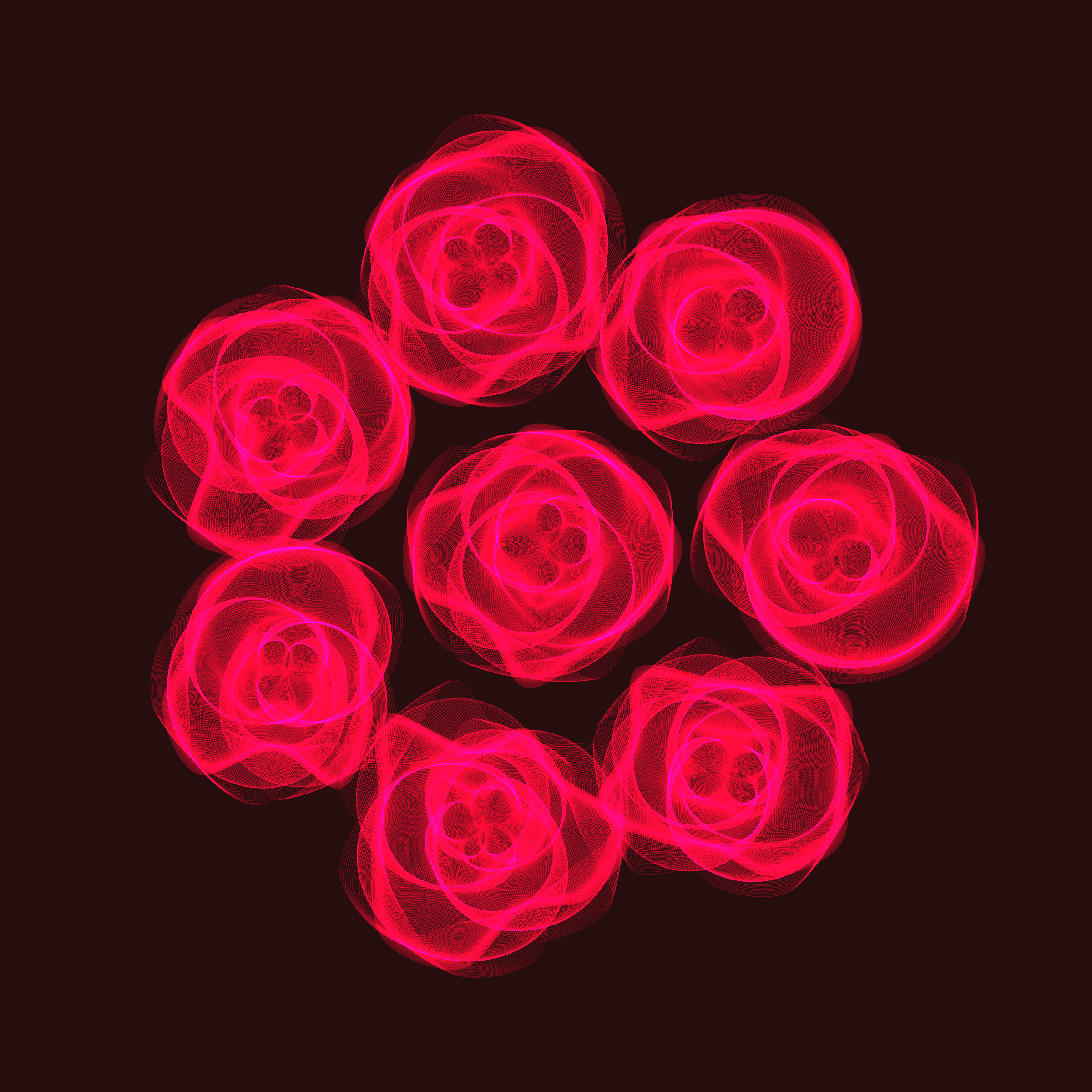 Art Blocks - Art Blocks v2 - Flowers #1153 - NFT # 116001153