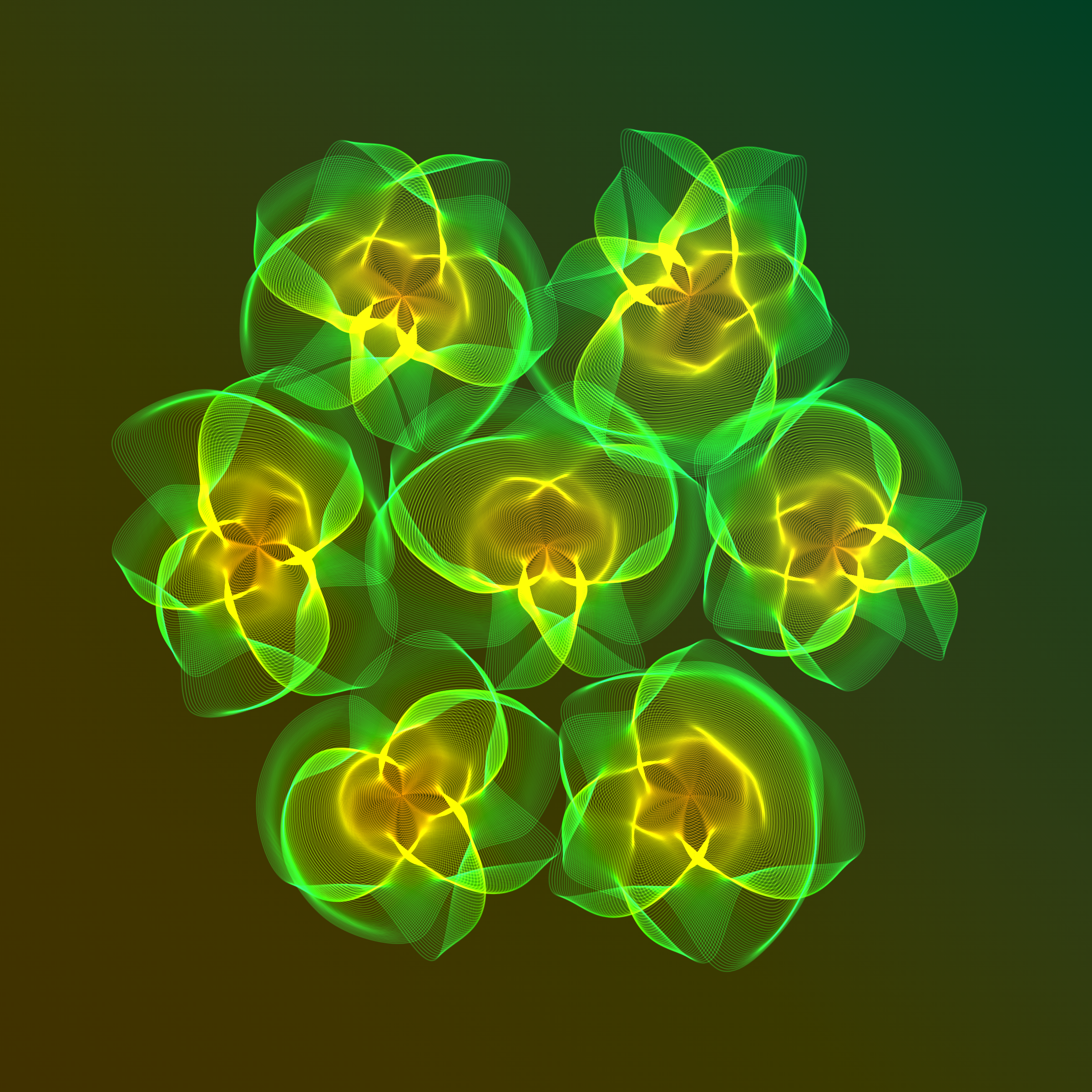 Art Blocks - Art Blocks v2 - Flowers #1199 - NFT # 116001199