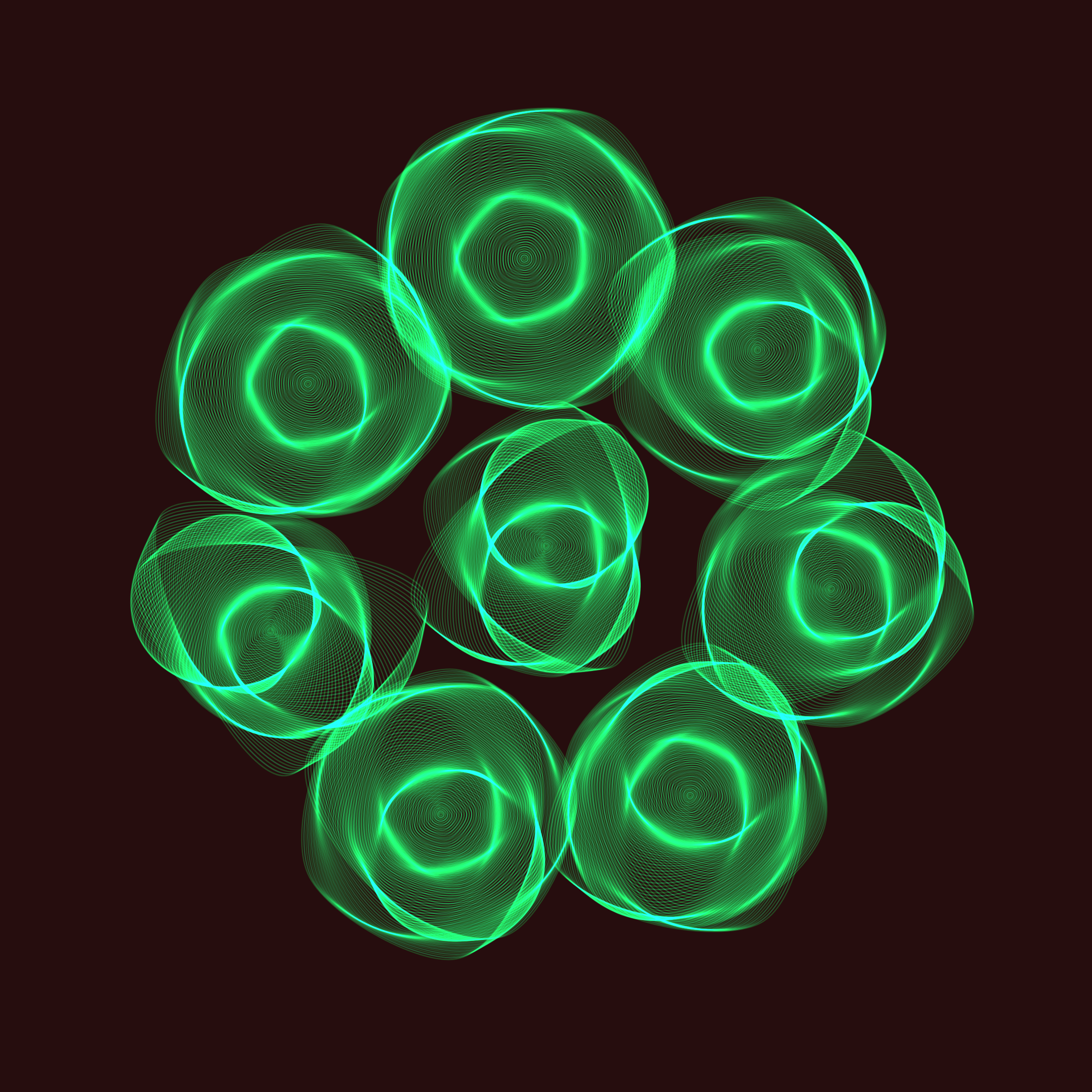 Art Blocks - Art Blocks v2 - Flowers #1256 - NFT # 116001256