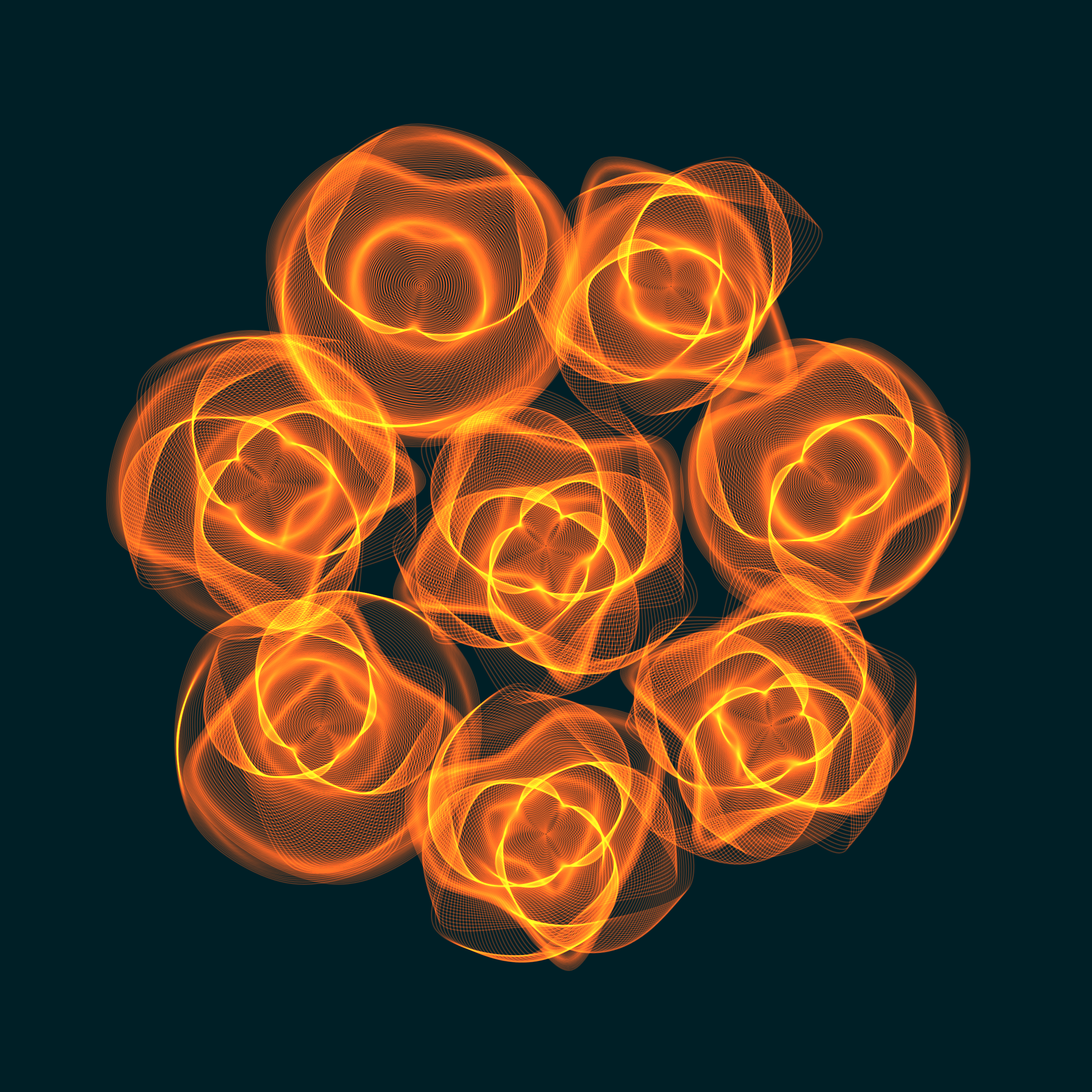 Art Blocks - Art Blocks v2 - Flowers #1274 - NFT # 116001274