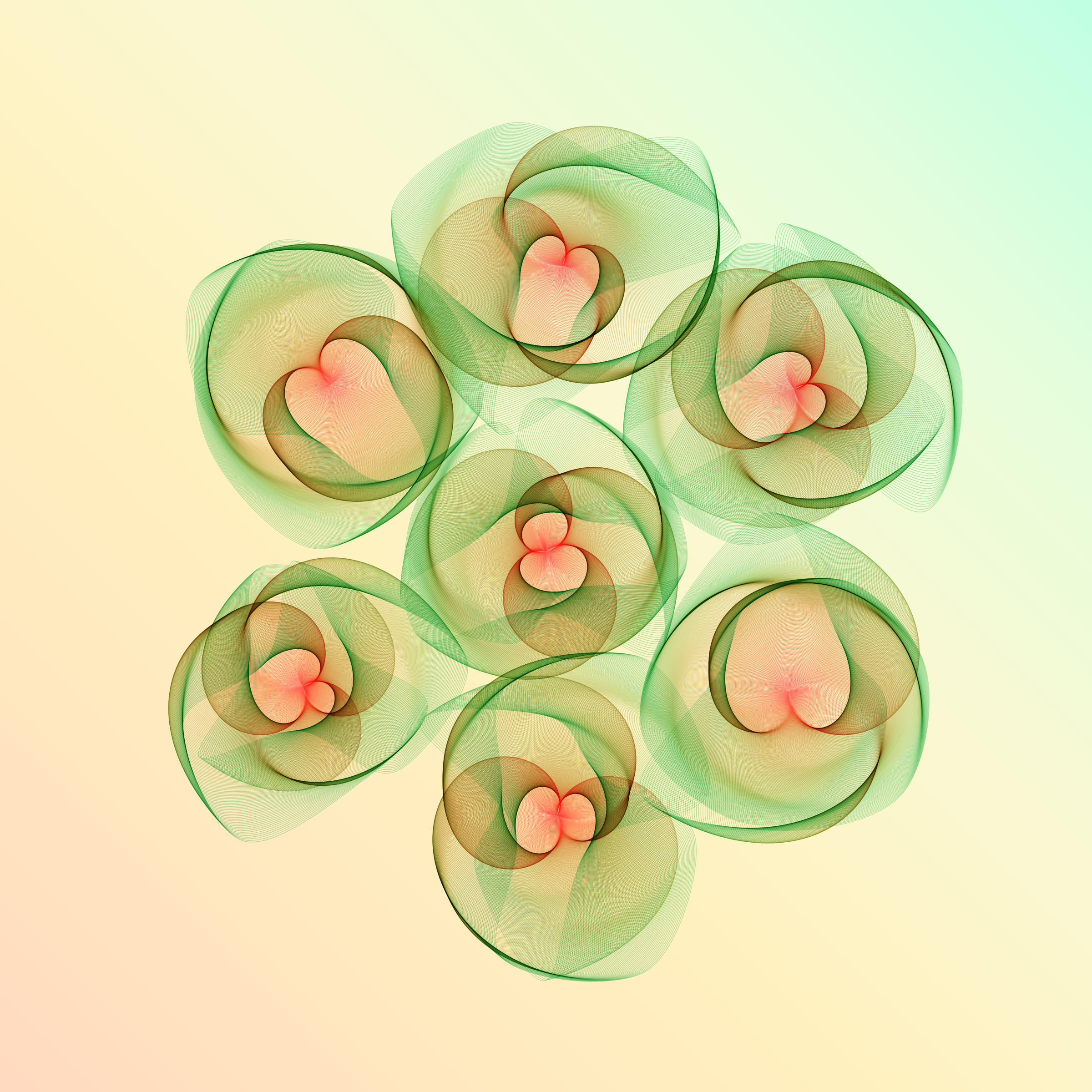 Art Blocks - Art Blocks v2 - Flowers #1288 - NFT # 116001288