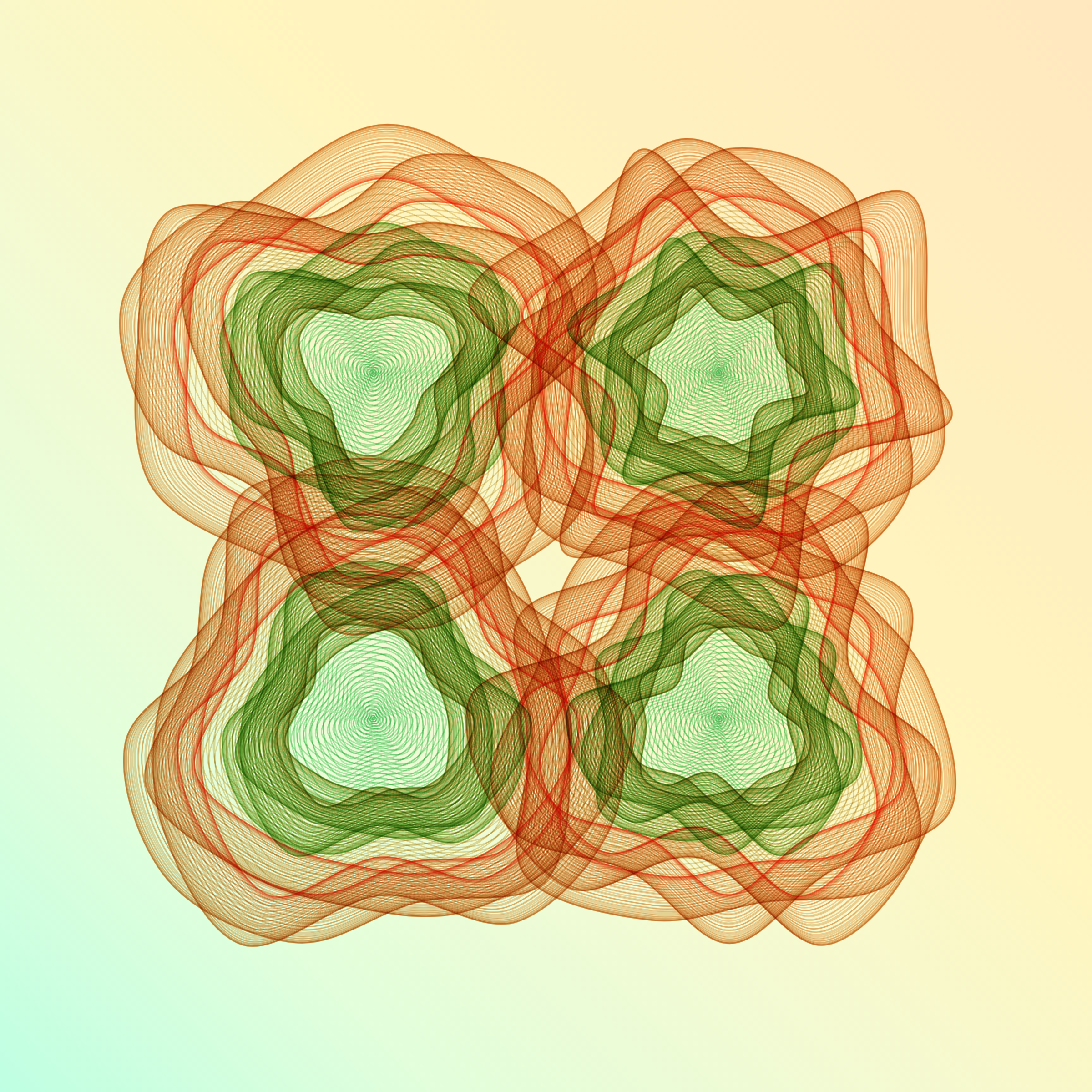 Art Blocks - Art Blocks v2 - Flowers #1307 - NFT # 116001307