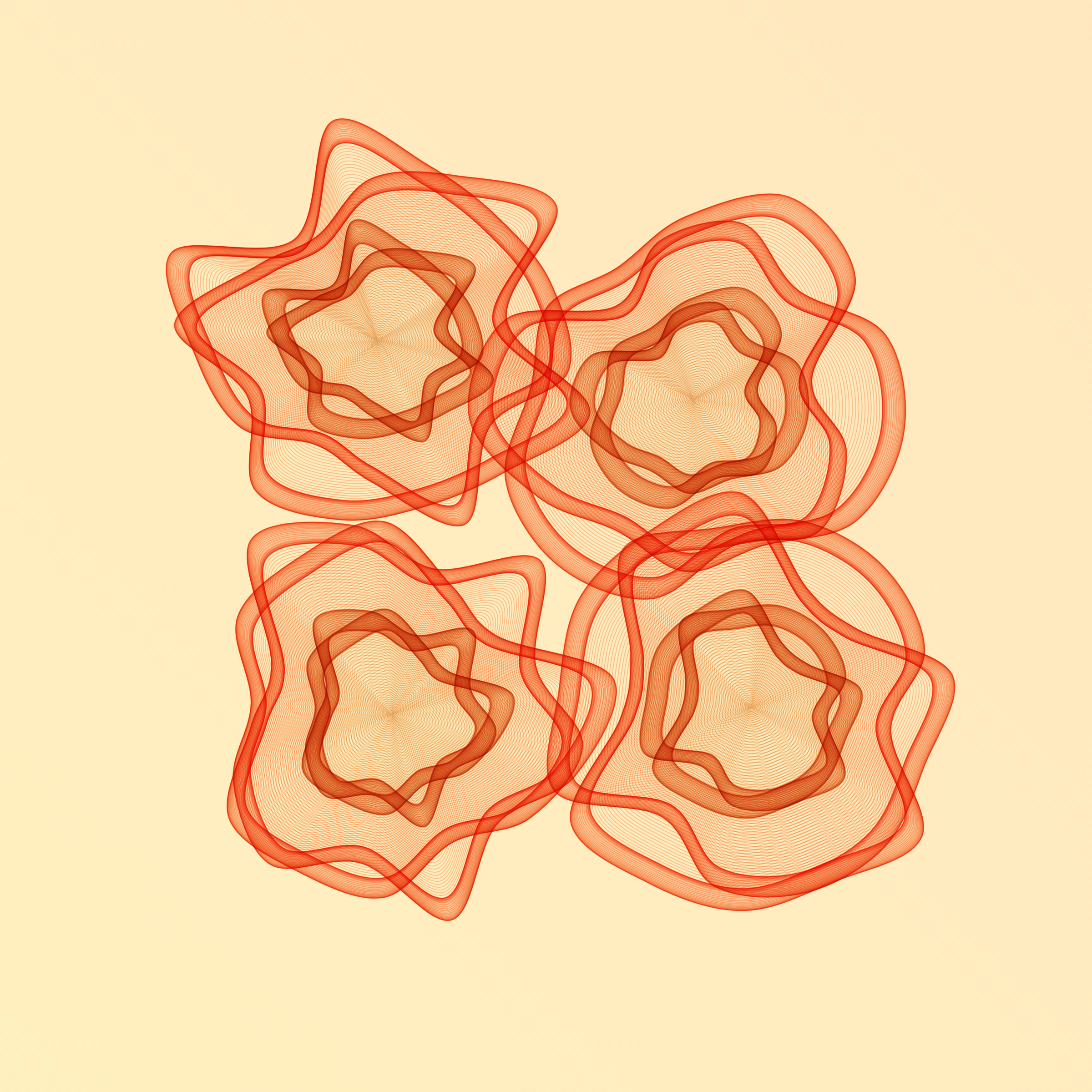 Art Blocks - Art Blocks v2 - Flowers #1332 - NFT # 116001332