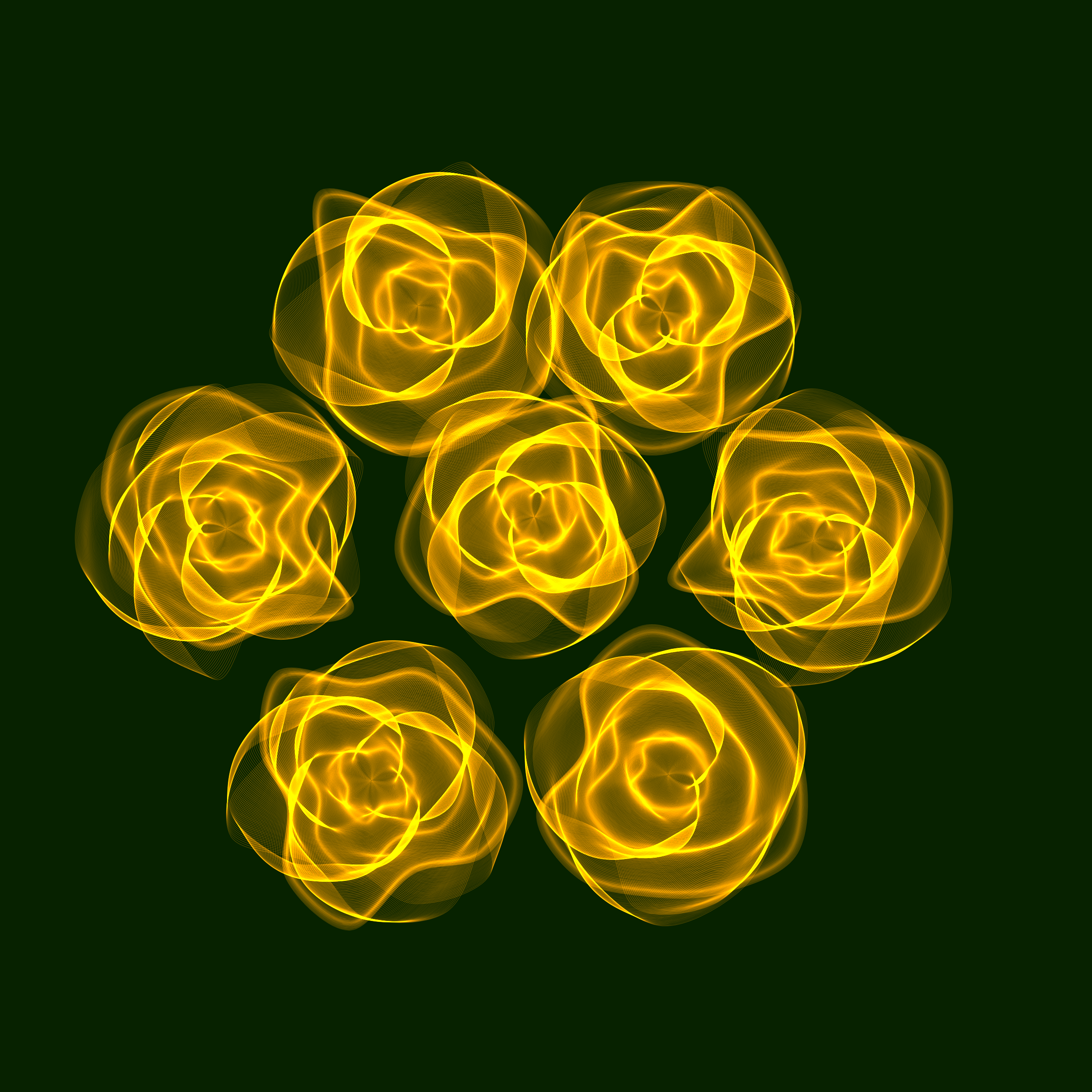 Art Blocks - Art Blocks v2 - Flowers #1355 - NFT # 116001355