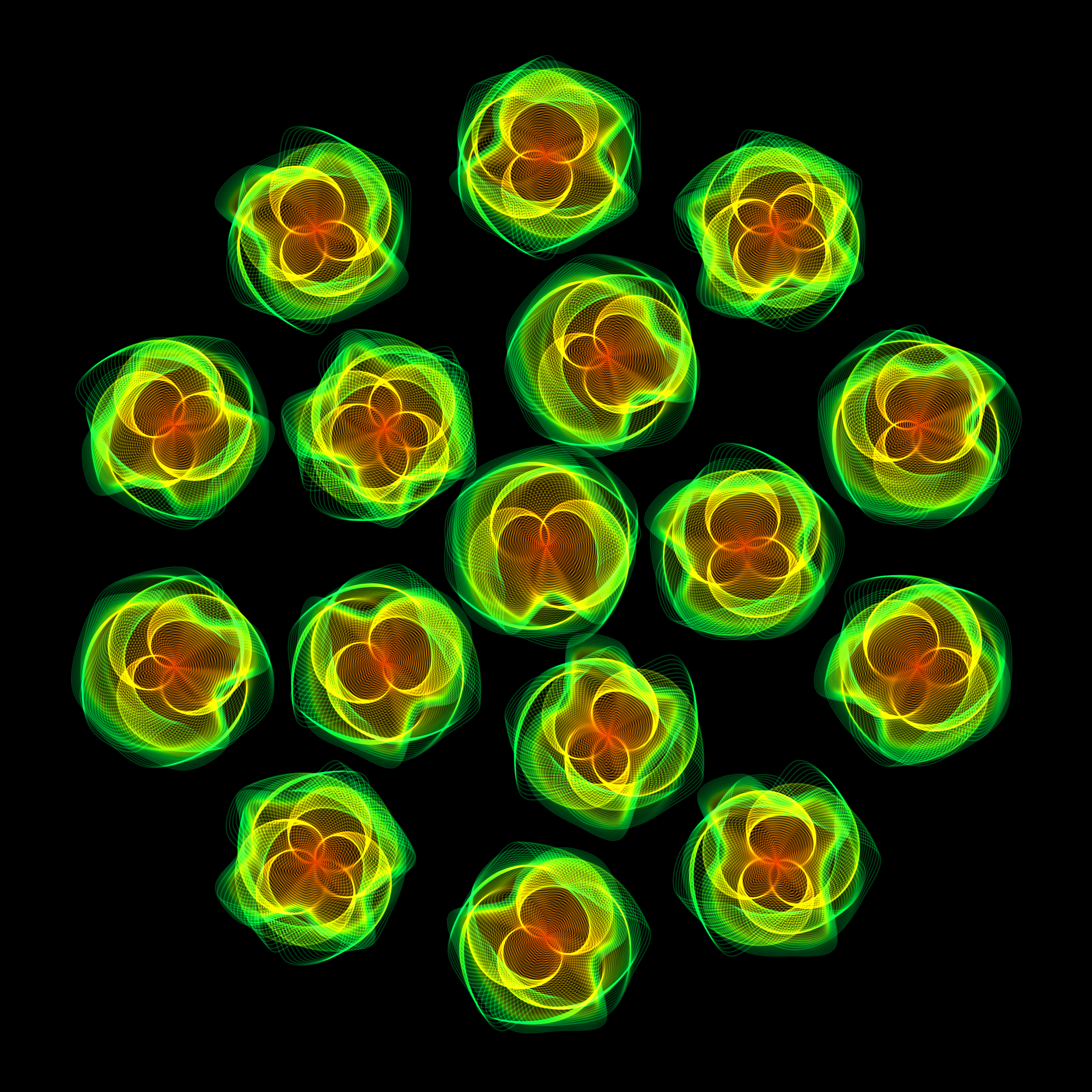 Art Blocks - Art Blocks v2 - Flowers #1367 - NFT # 116001367