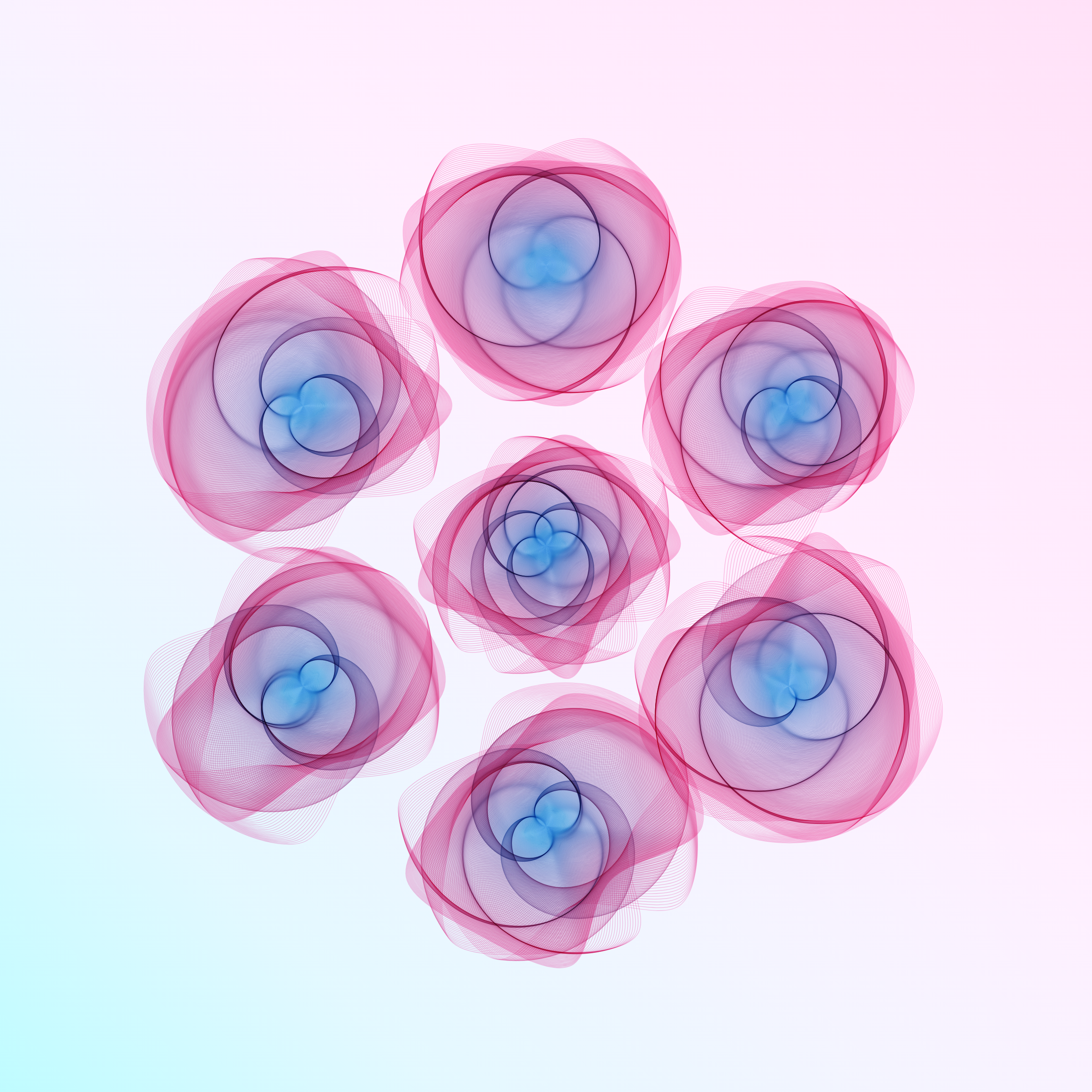 Art Blocks - Art Blocks v2 - Flowers #1371 - NFT # 116001371