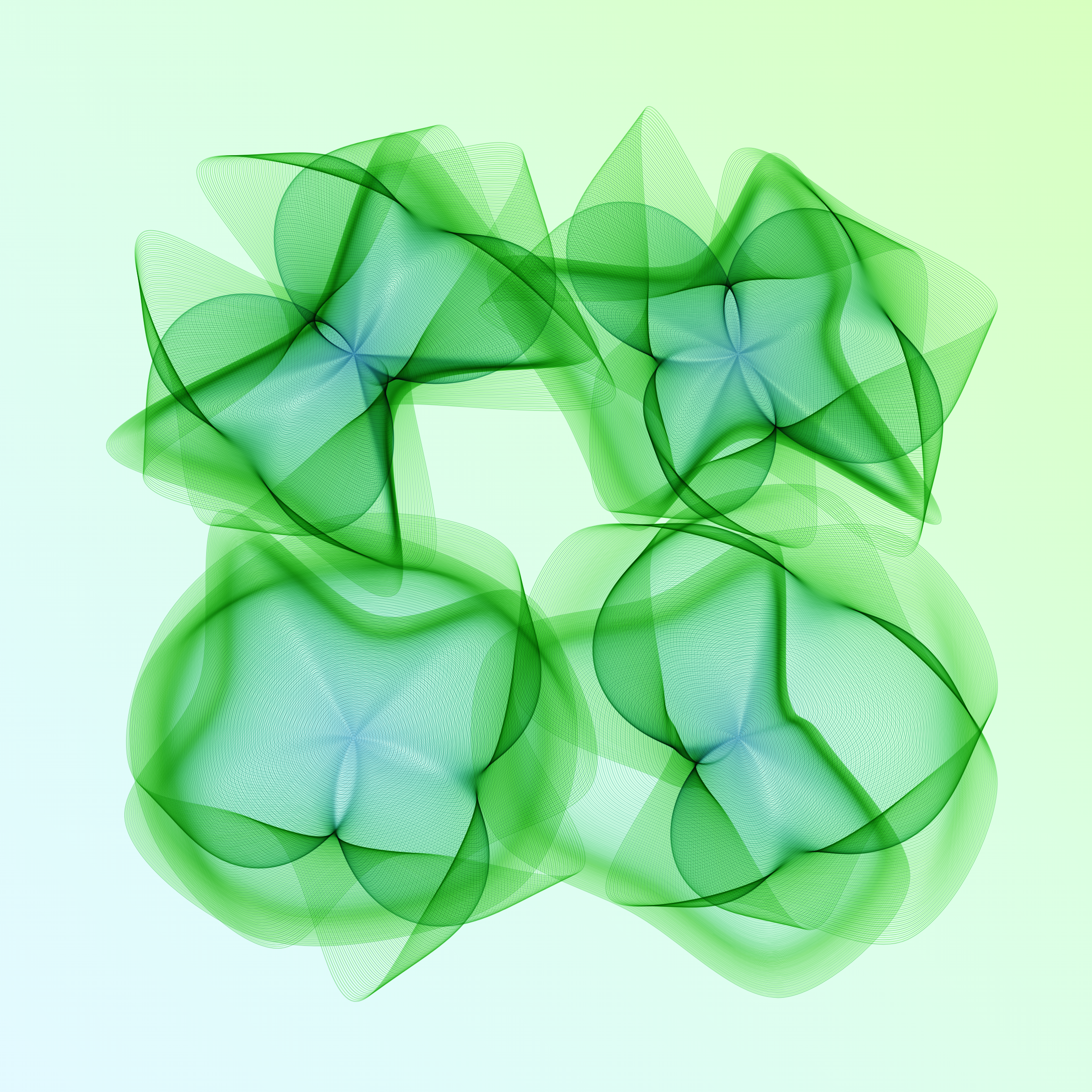 Art Blocks - Art Blocks v2 - Flowers #1372 - NFT # 116001372