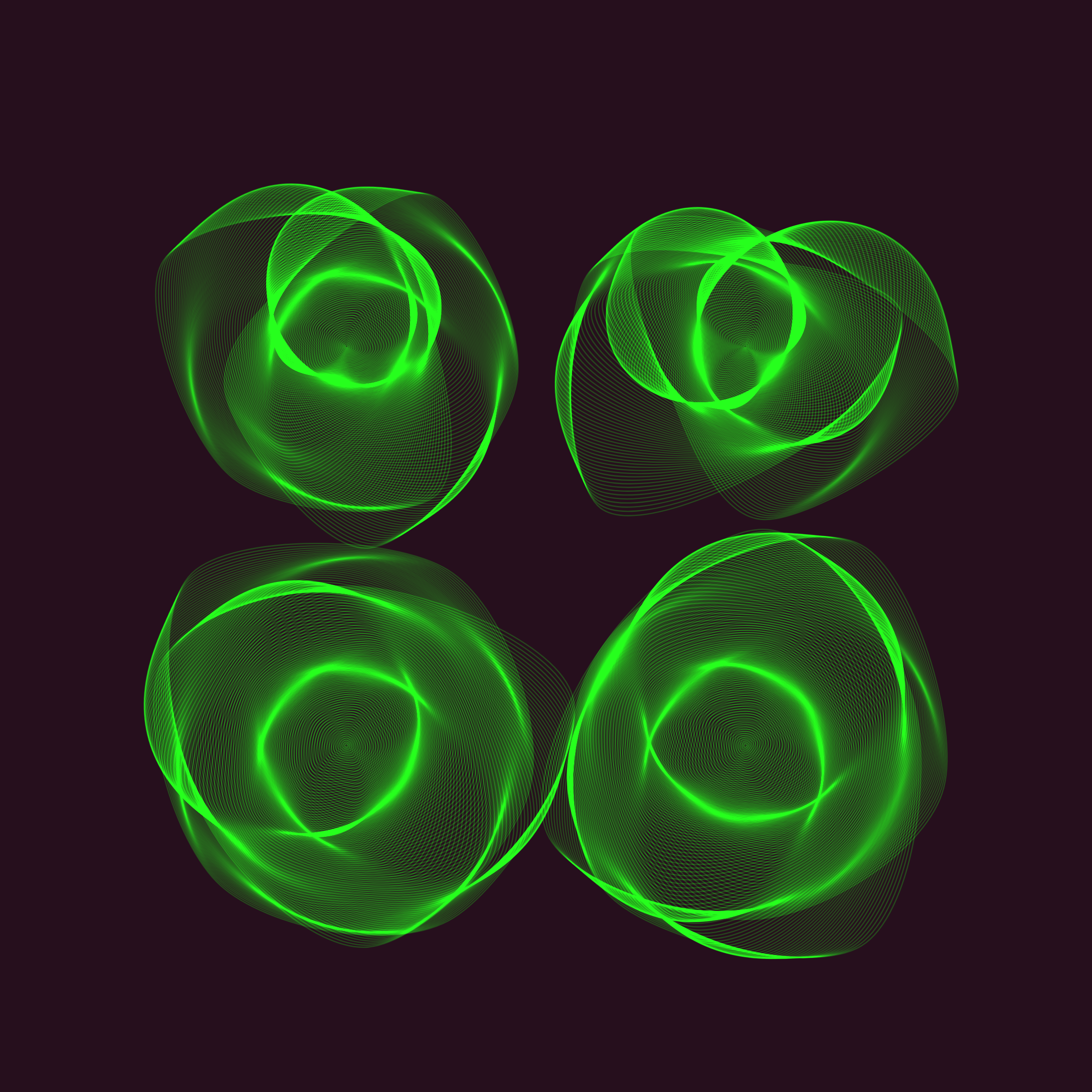 Art Blocks - Art Blocks v2 - Flowers #1383 - NFT # 116001383