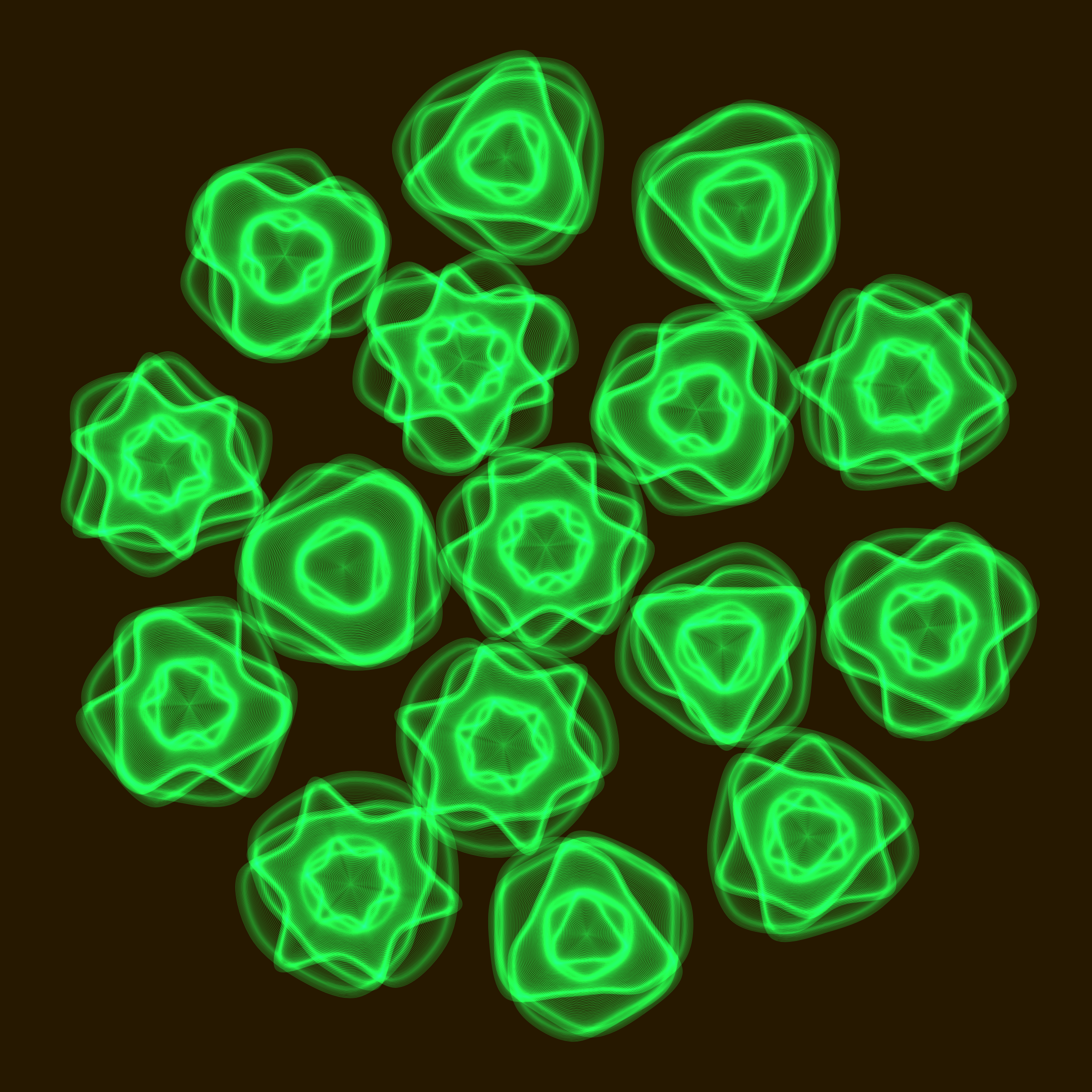 Art Blocks - Art Blocks v2 - Flowers #1389 - NFT # 116001389