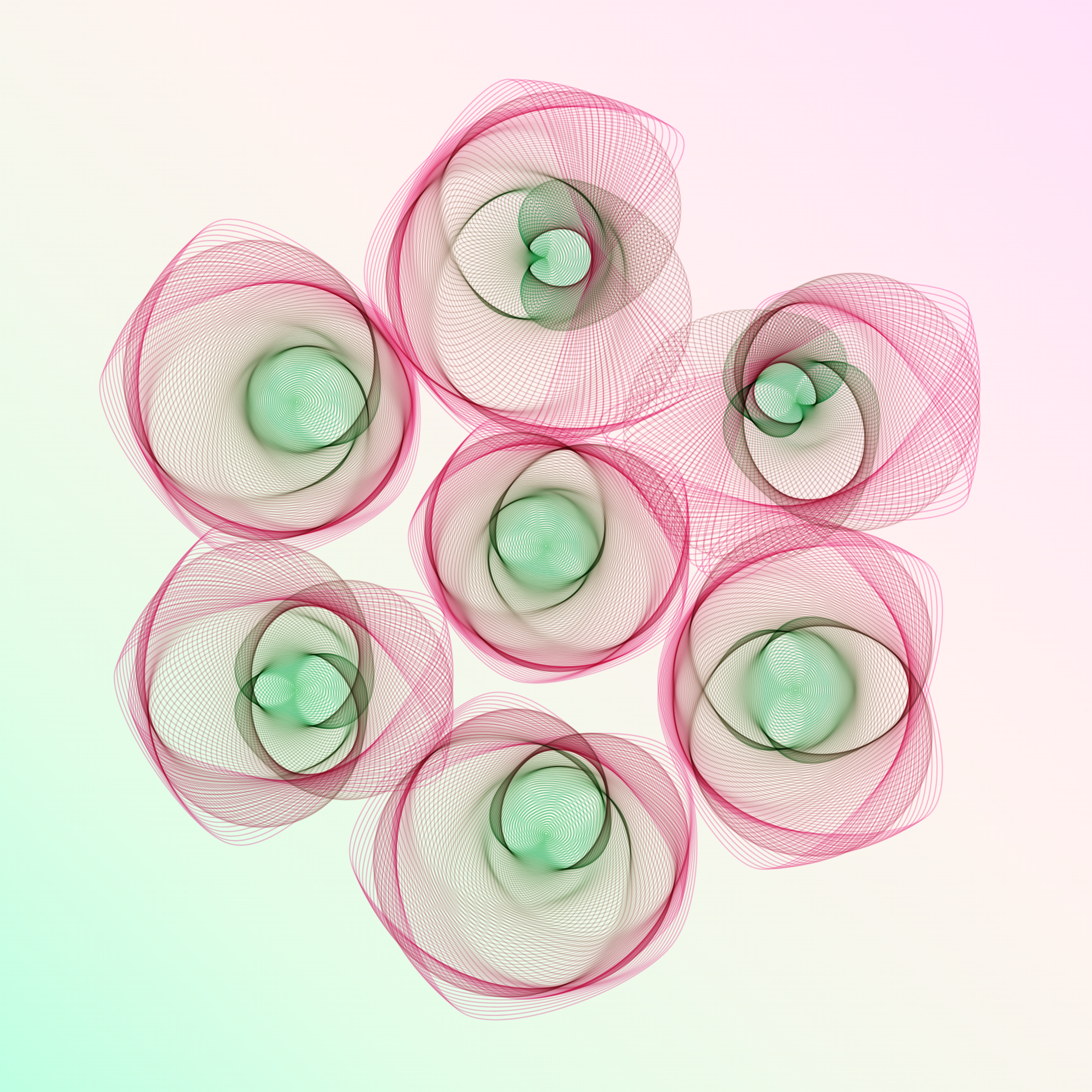 Art Blocks - Art Blocks v2 - Flowers #1393 - NFT # 116001393