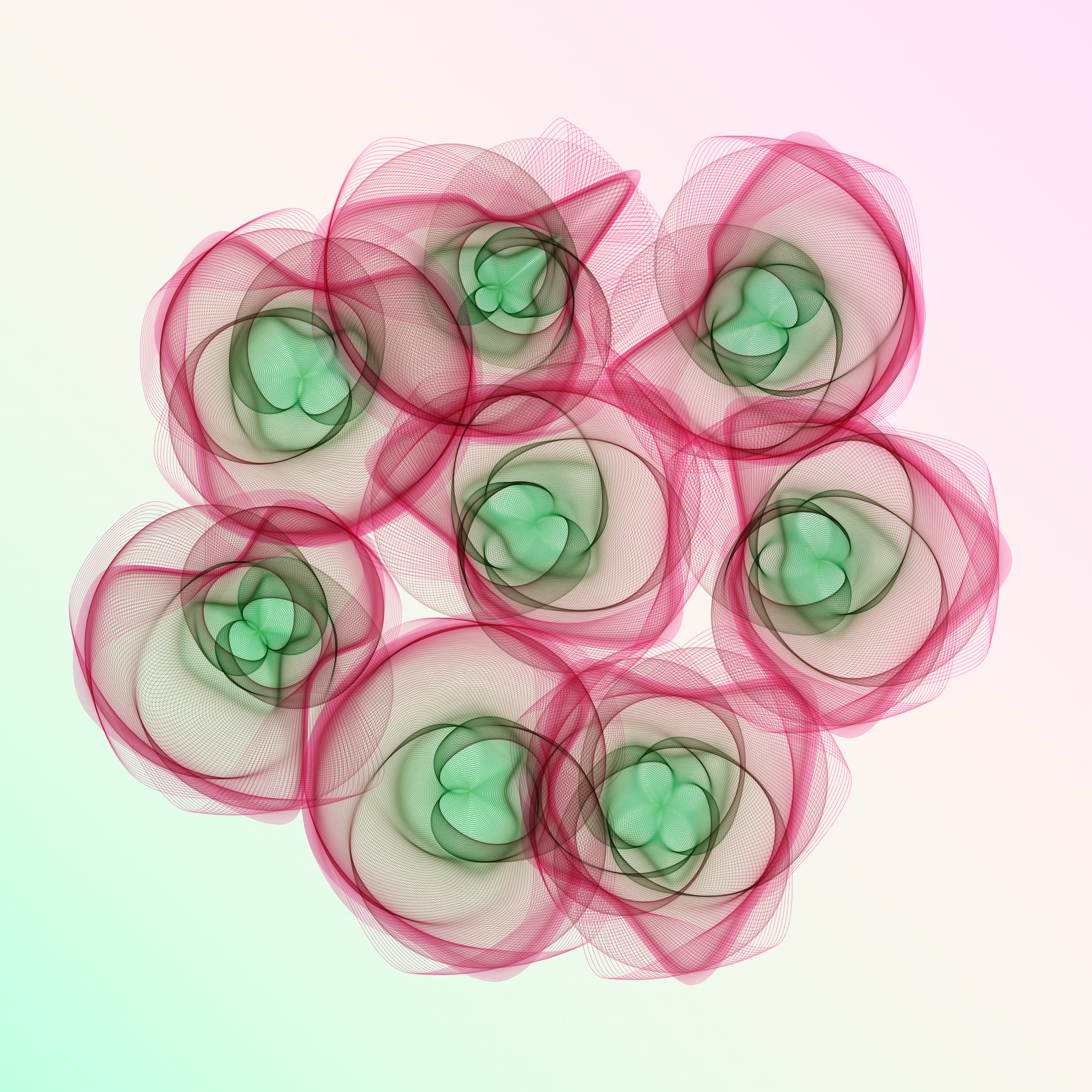 Art Blocks - Art Blocks v2 - Flowers #1394 - NFT # 116001394