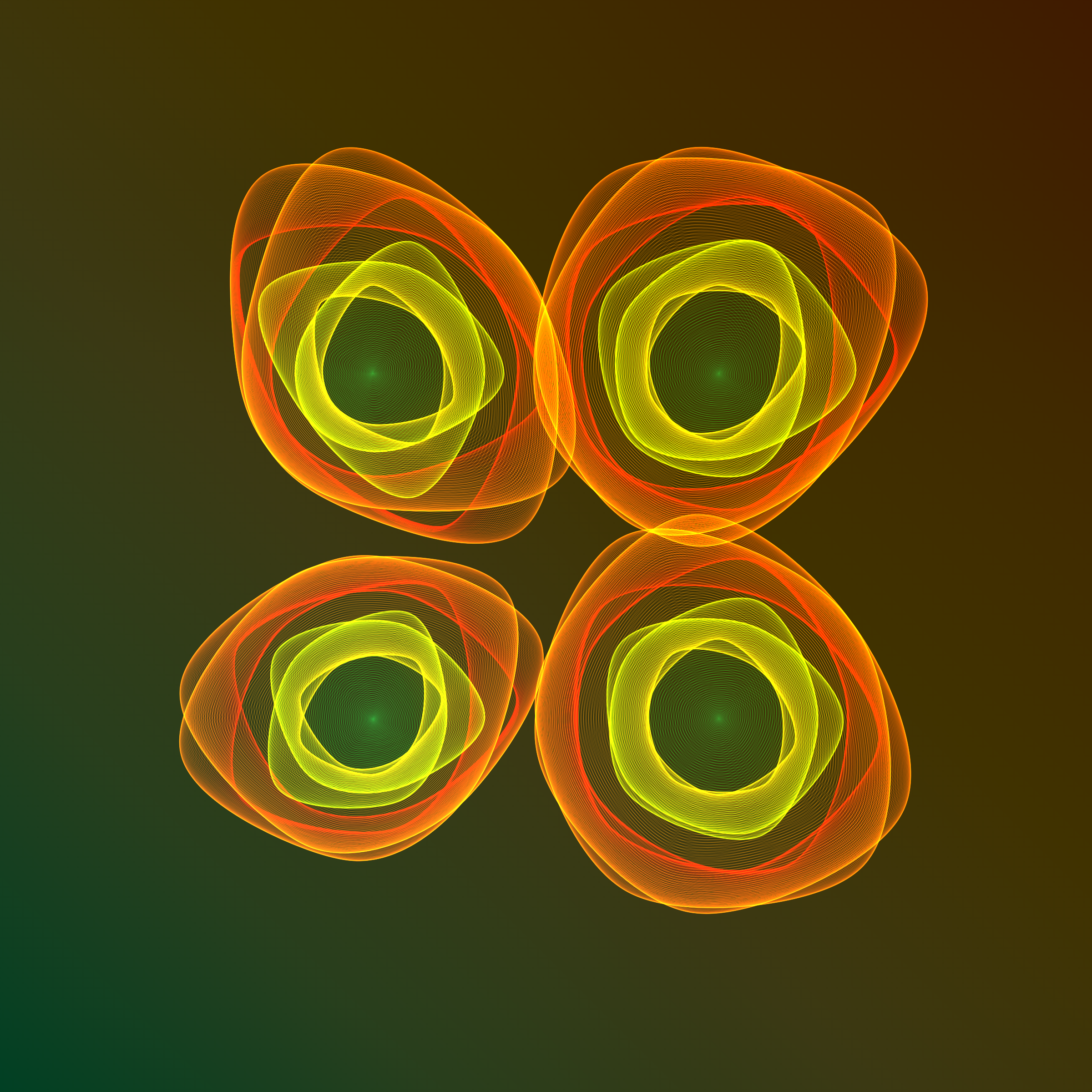 Art Blocks - Art Blocks v2 - Flowers #1413 - NFT # 116001413