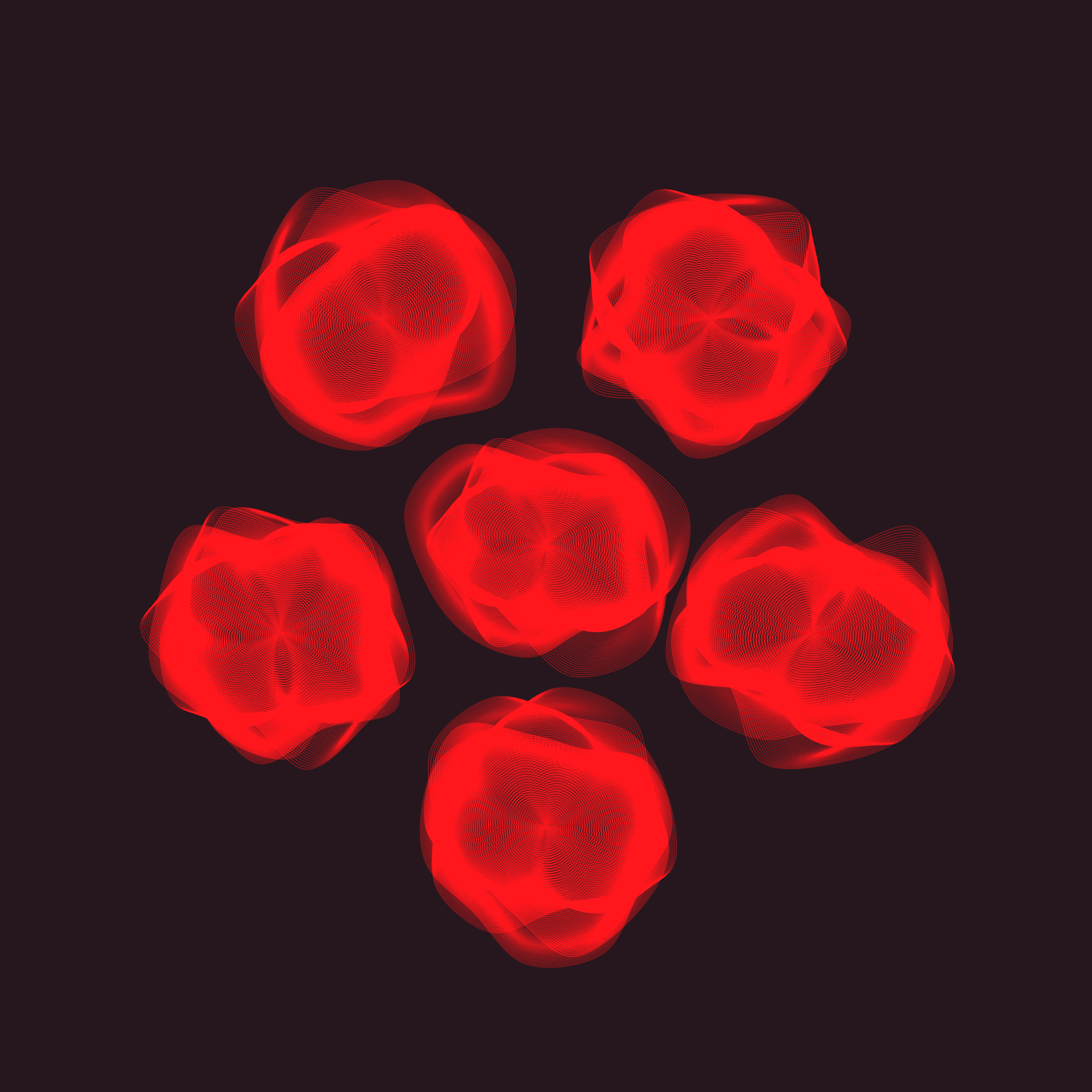 Art Blocks - Art Blocks v2 - Flowers #1451 - NFT # 116001451