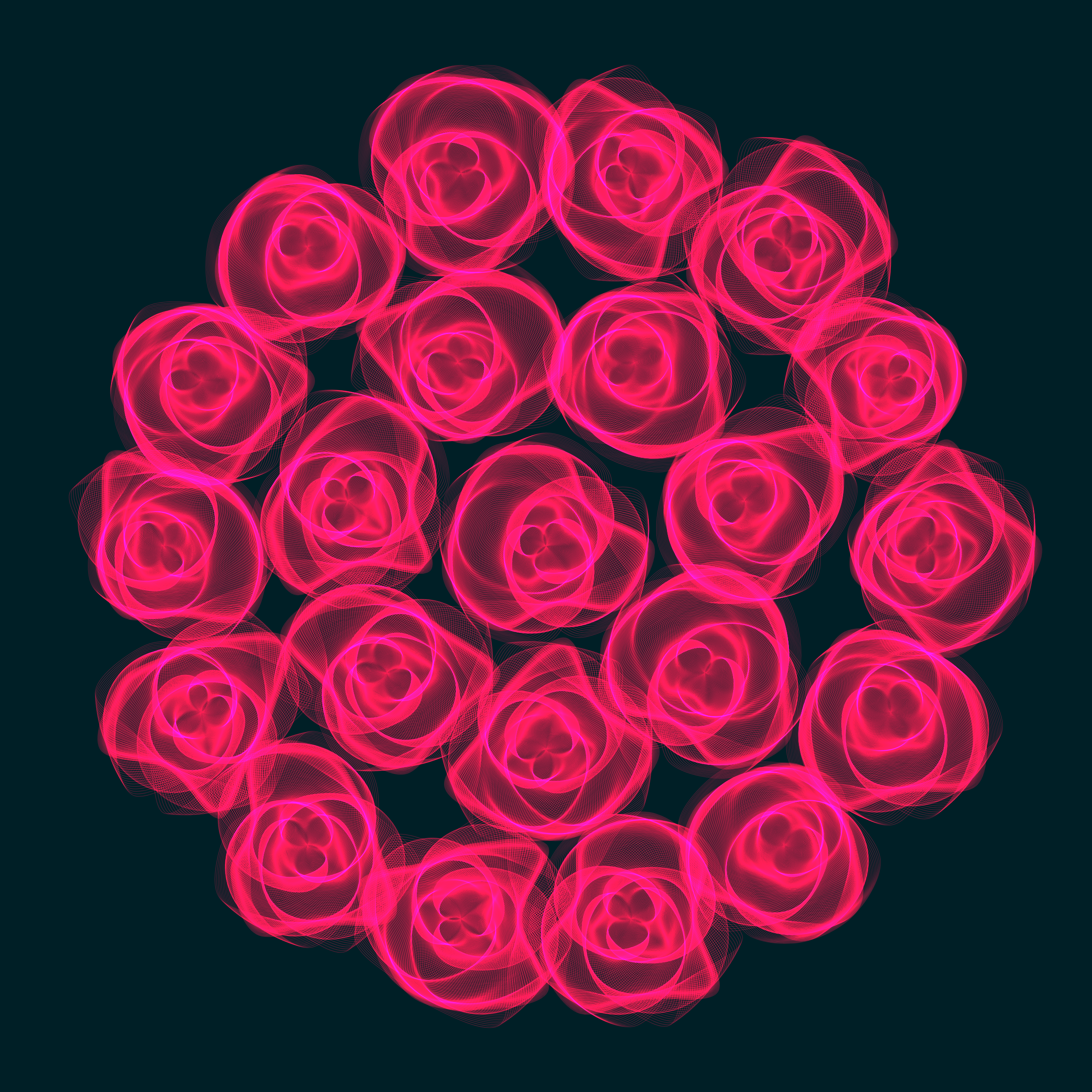 Art Blocks - Art Blocks v2 - Flowers #1532 - NFT # 116001532