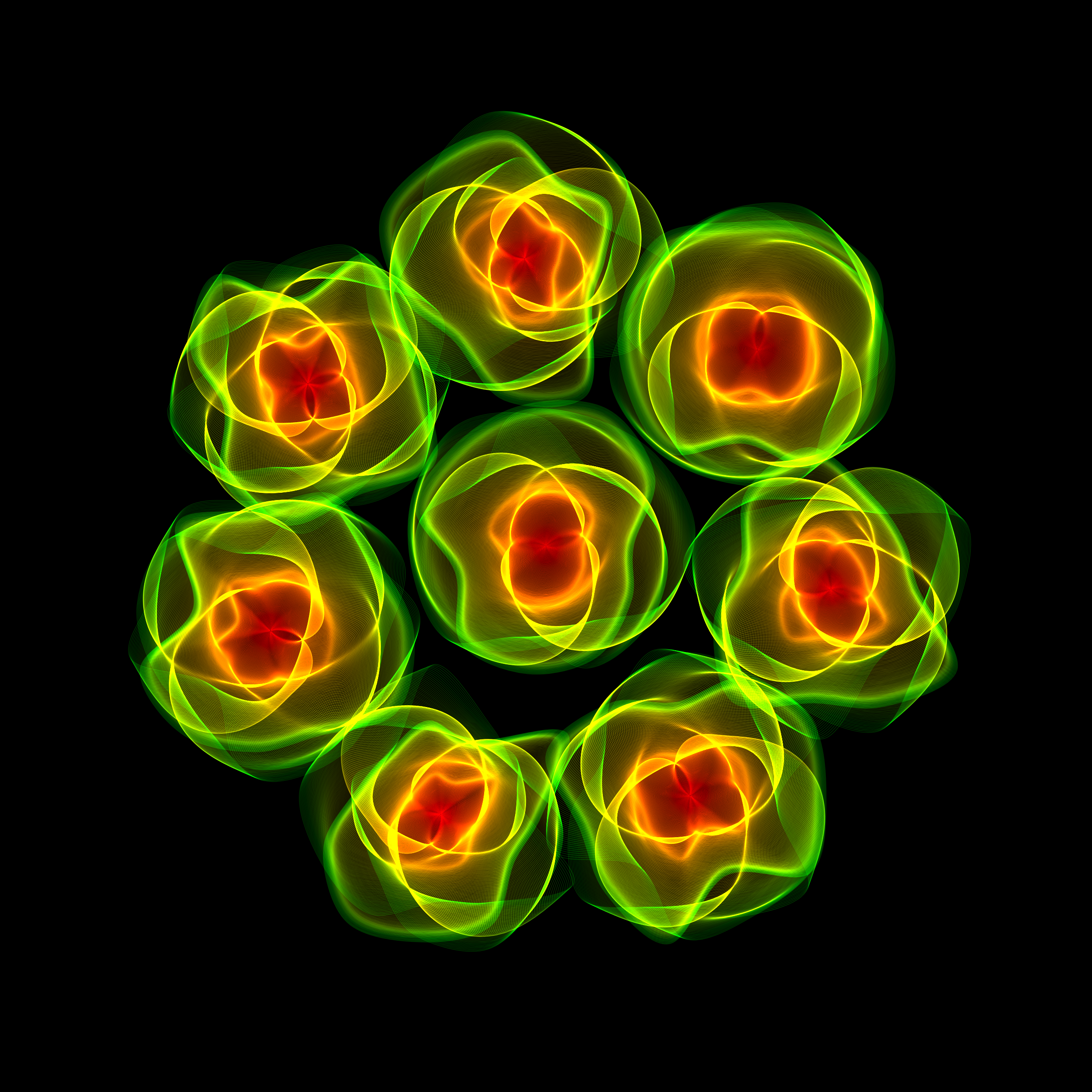 Art Blocks - Art Blocks v2 - Flowers #1552 - NFT # 116001552