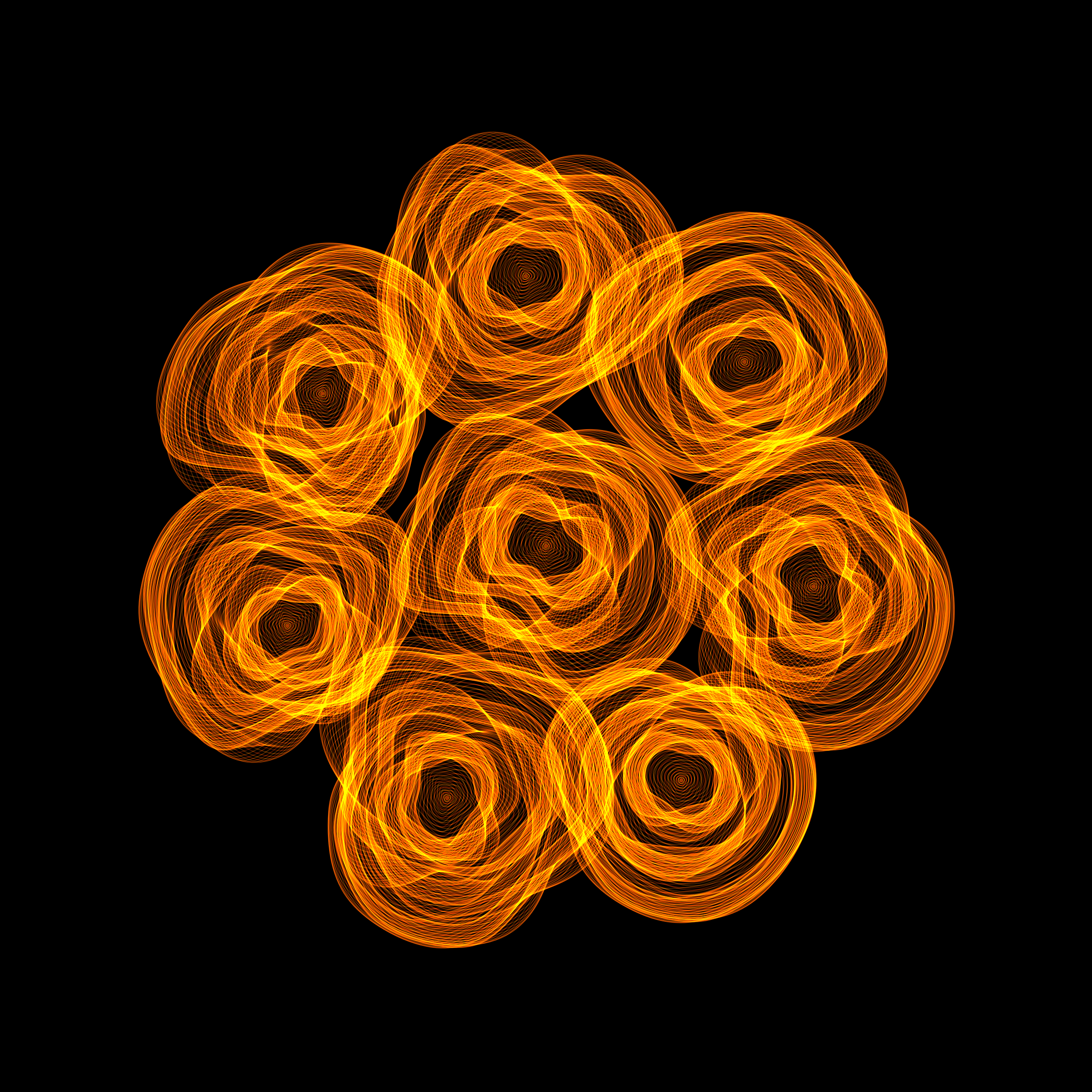 Art Blocks - Art Blocks v2 - Flowers #1554 - NFT # 116001554