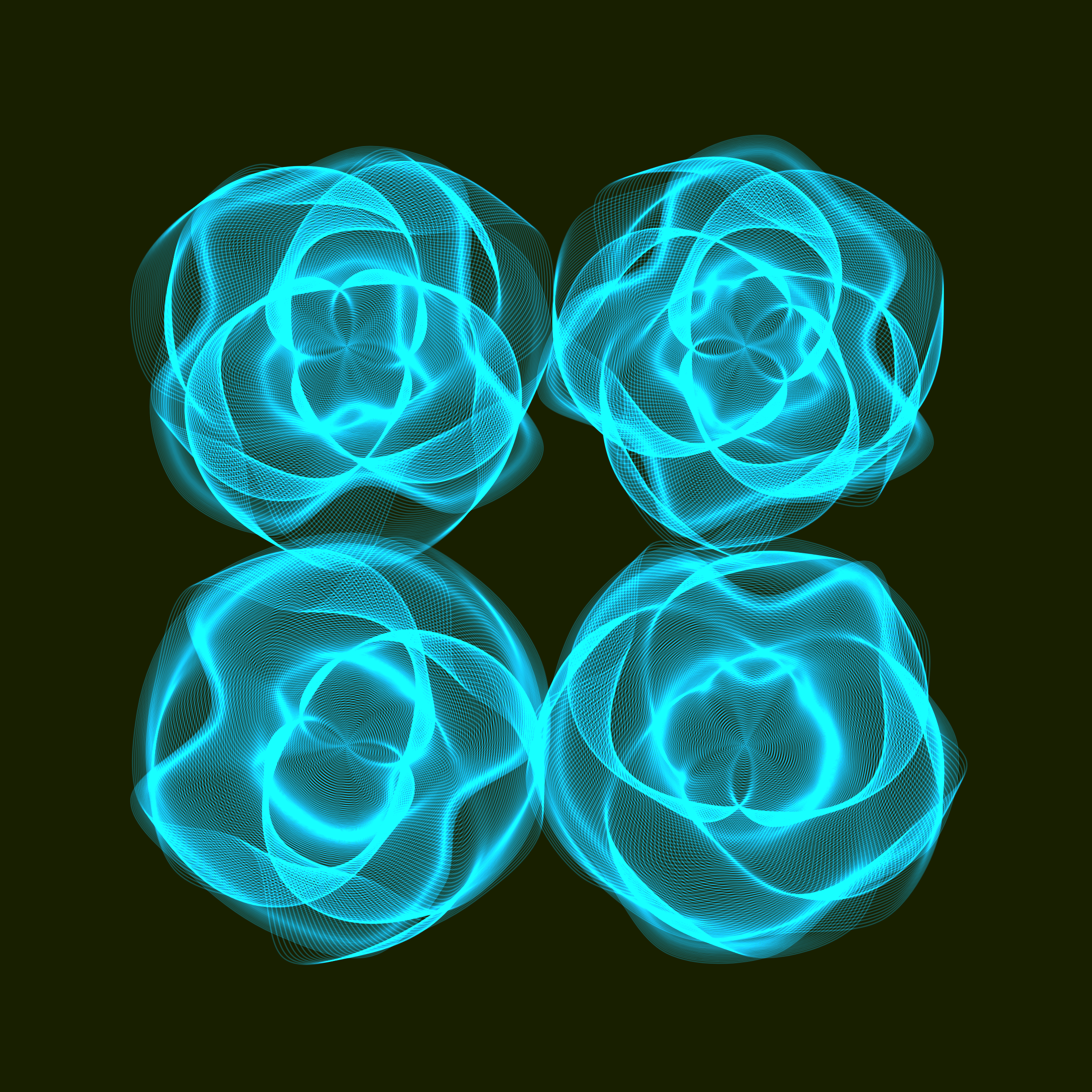 Art Blocks - Art Blocks v2 - Flowers #1576 - NFT # 116001576