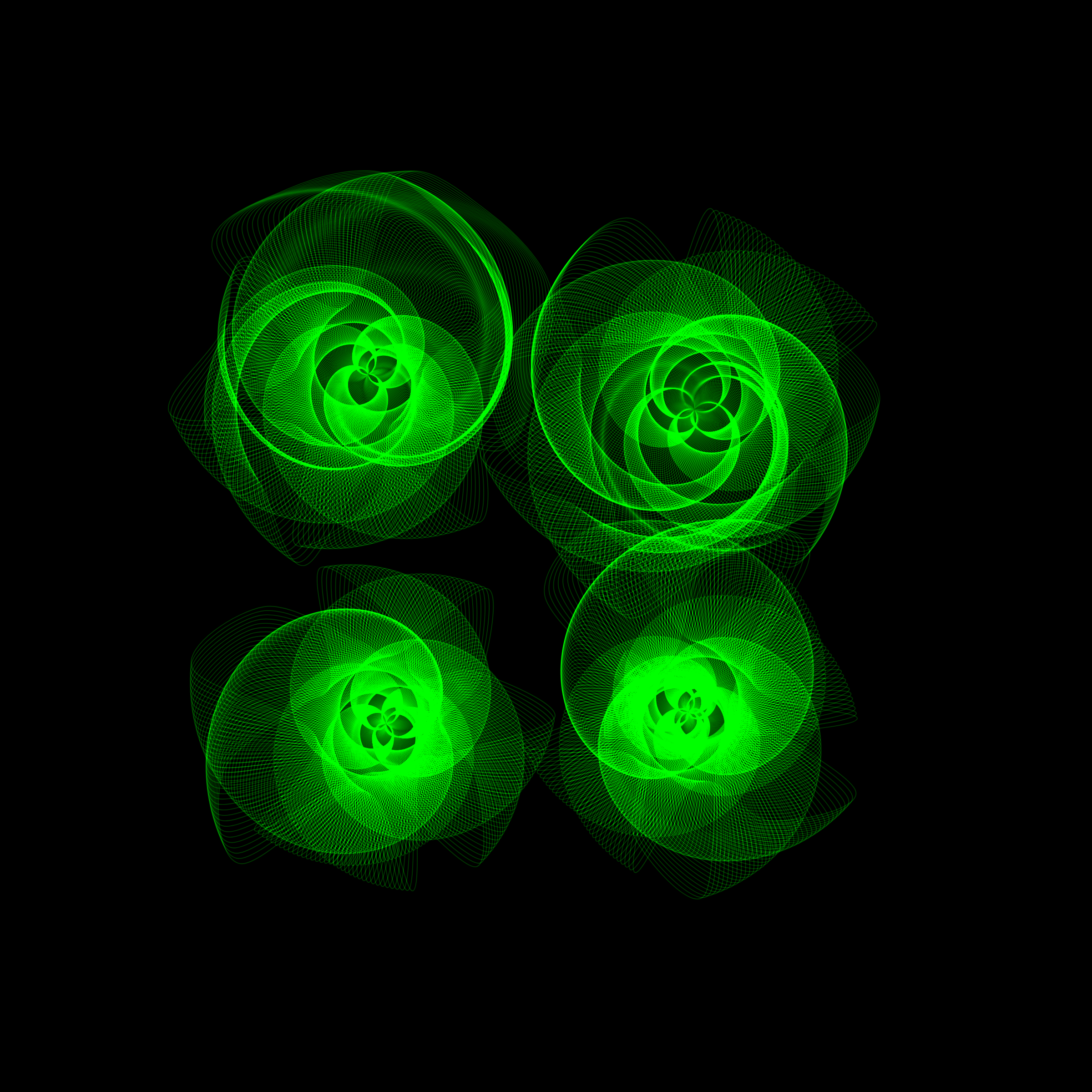 Art Blocks - Art Blocks v2 - Flowers #1579 - NFT # 116001579