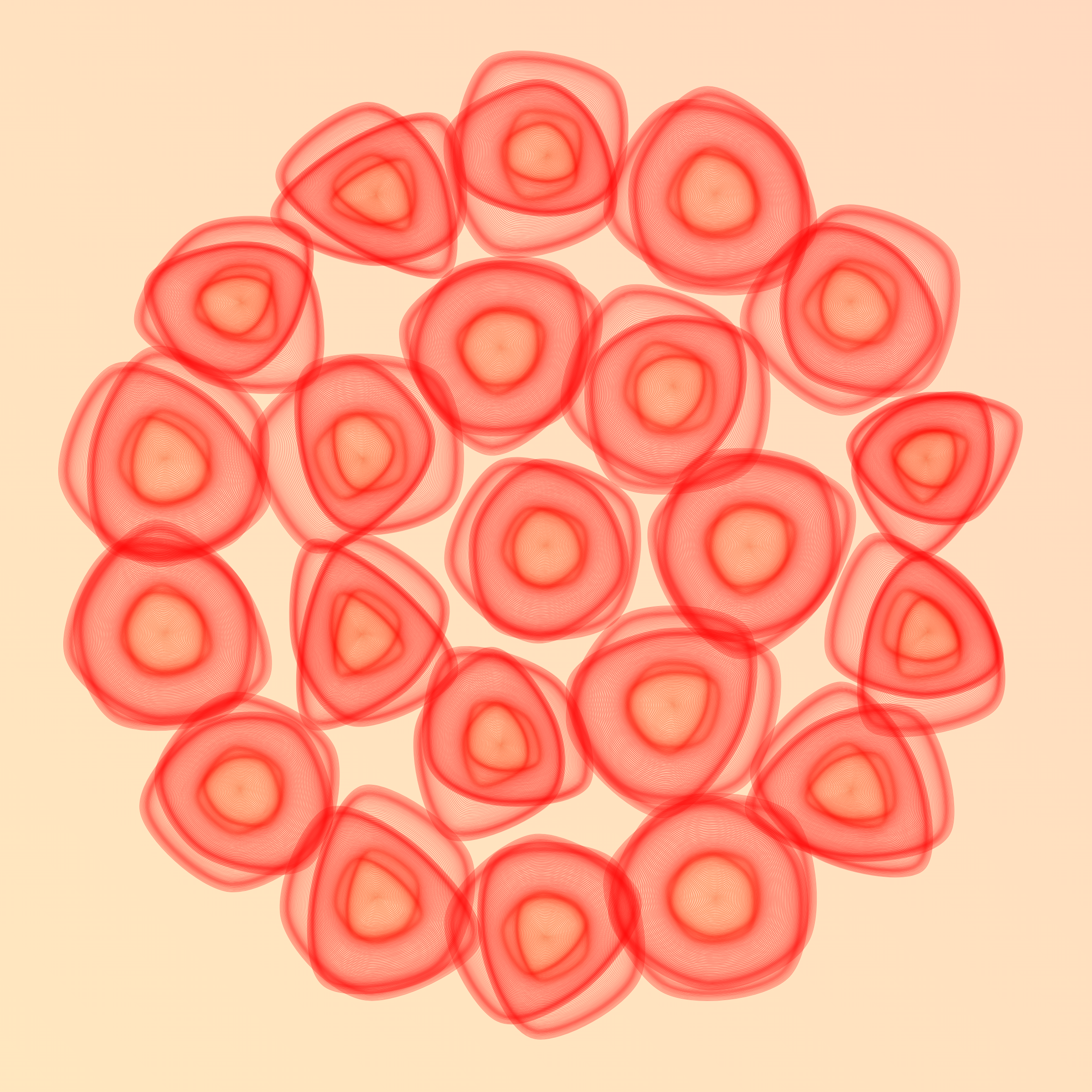 Art Blocks - Art Blocks v2 - Flowers #1587 - NFT # 116001587