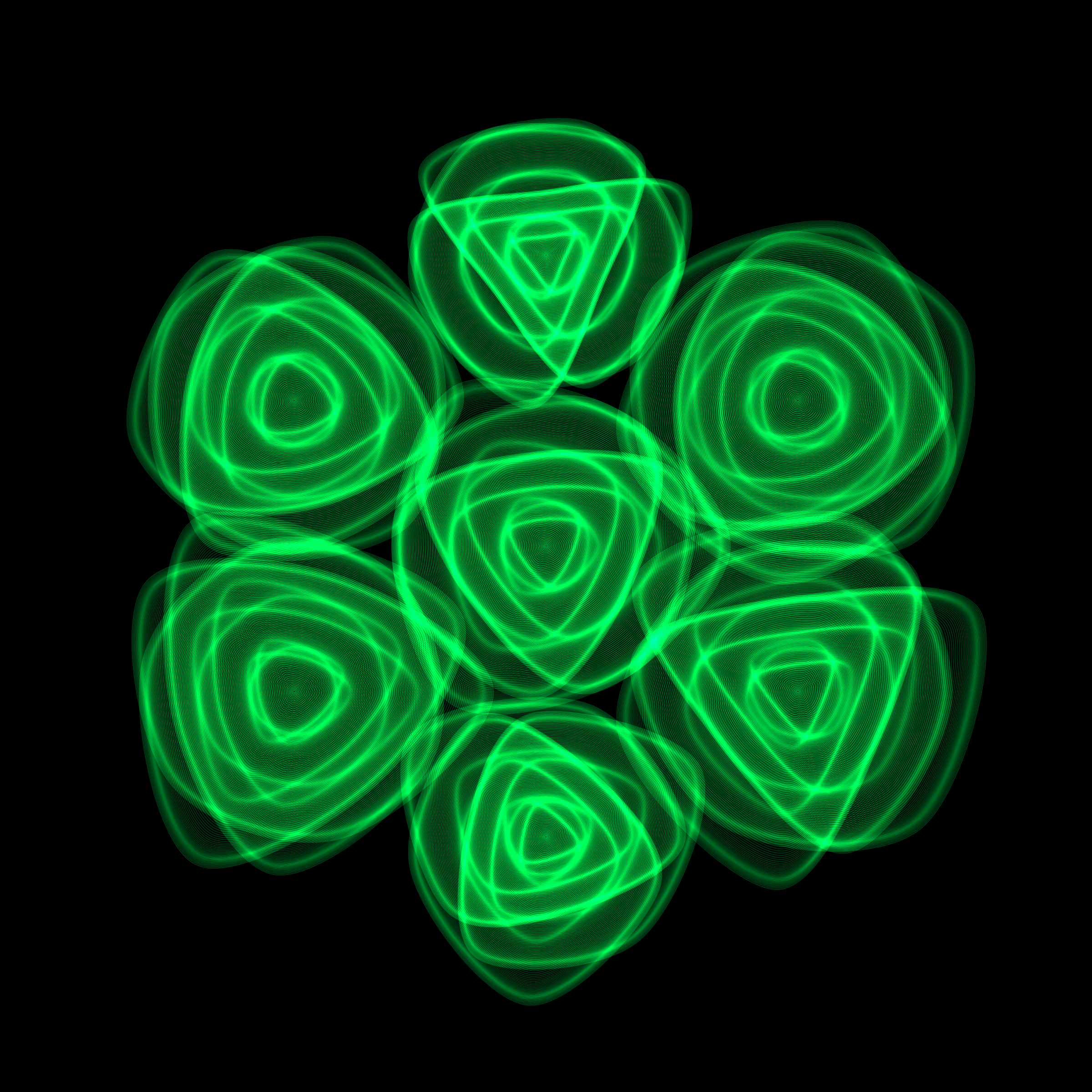 Art Blocks - Art Blocks v2 - Flowers #1588 - NFT # 116001588