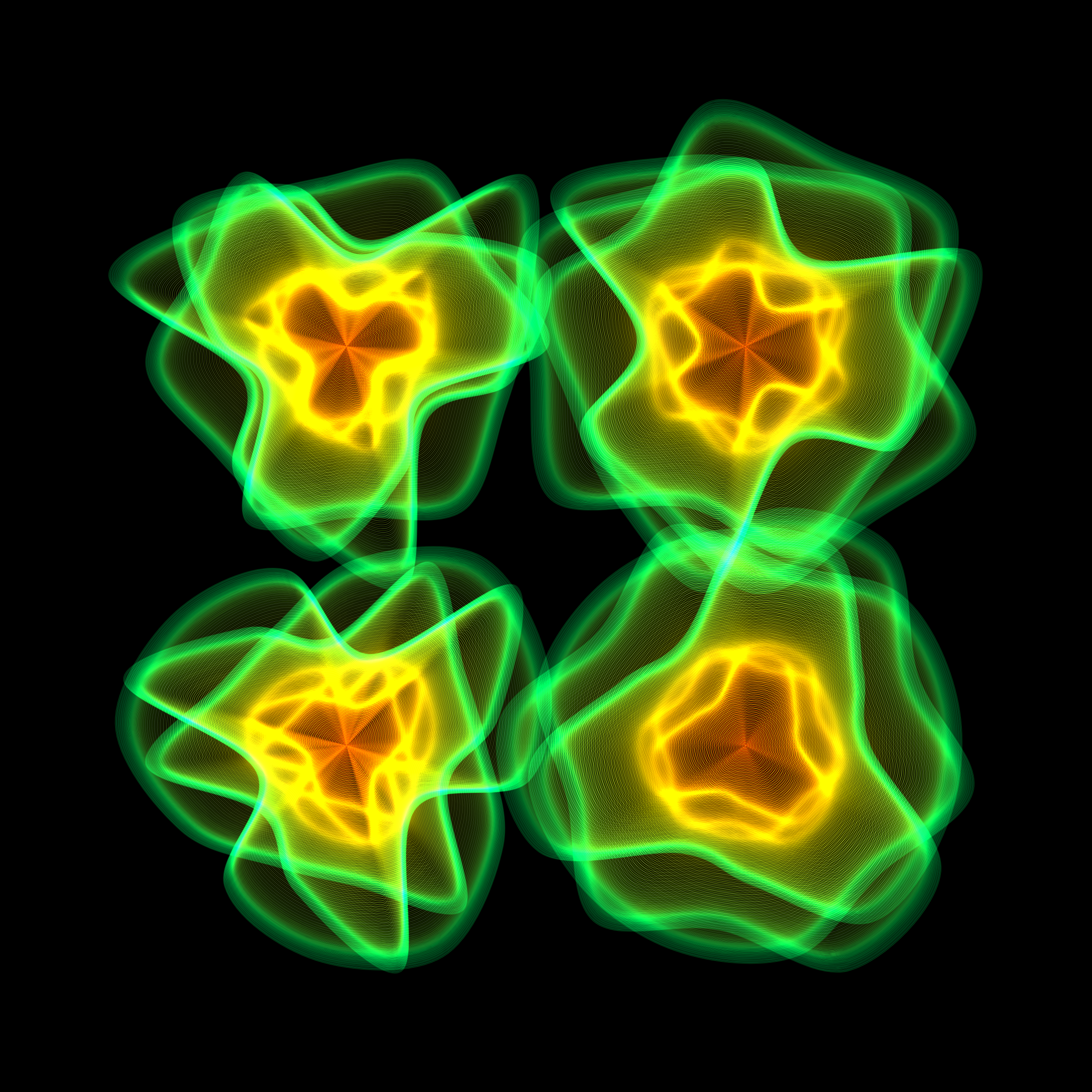 Art Blocks - Art Blocks v2 - Flowers #1590 - NFT # 116001590