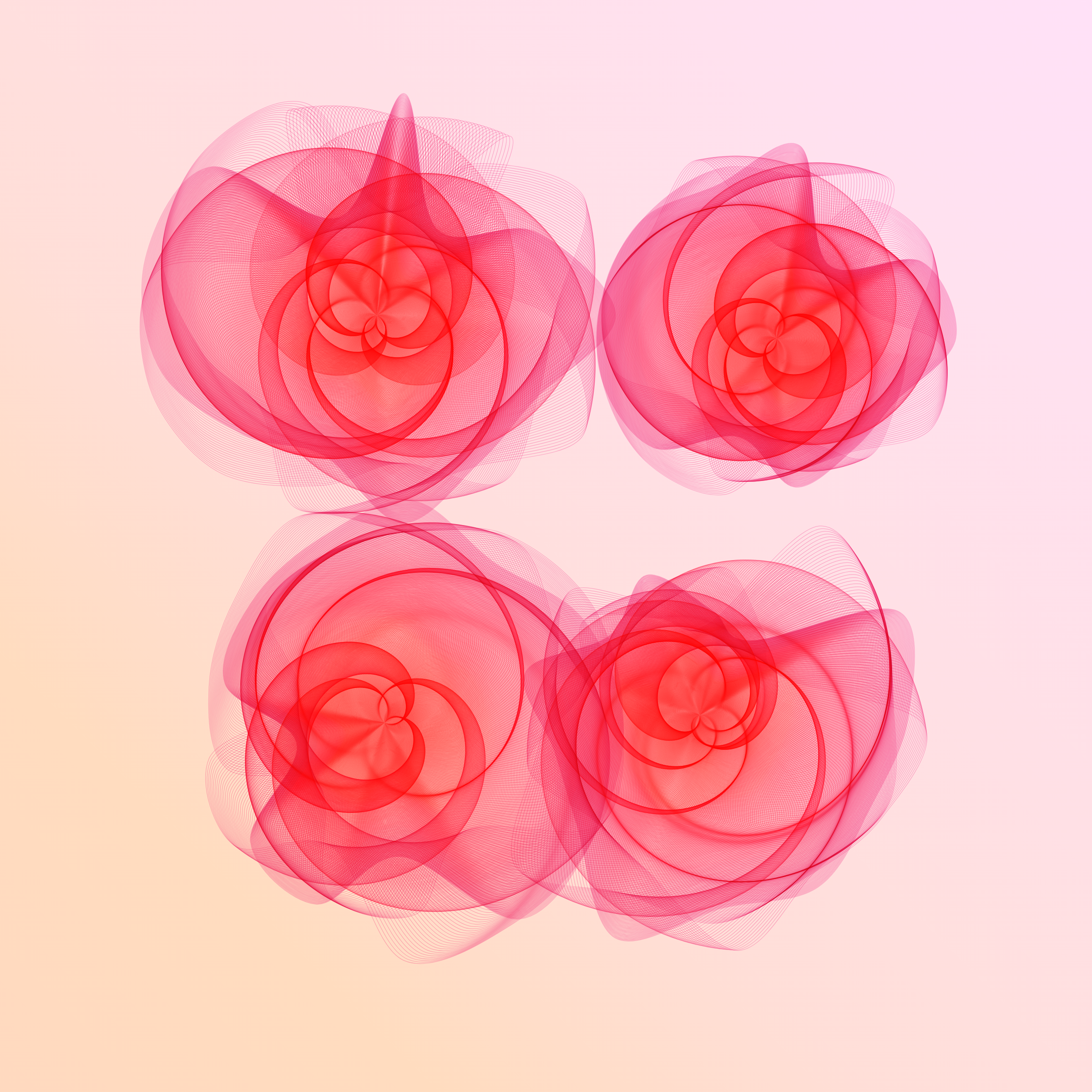 Art Blocks - Art Blocks v2 - Flowers #1592 - NFT # 116001592